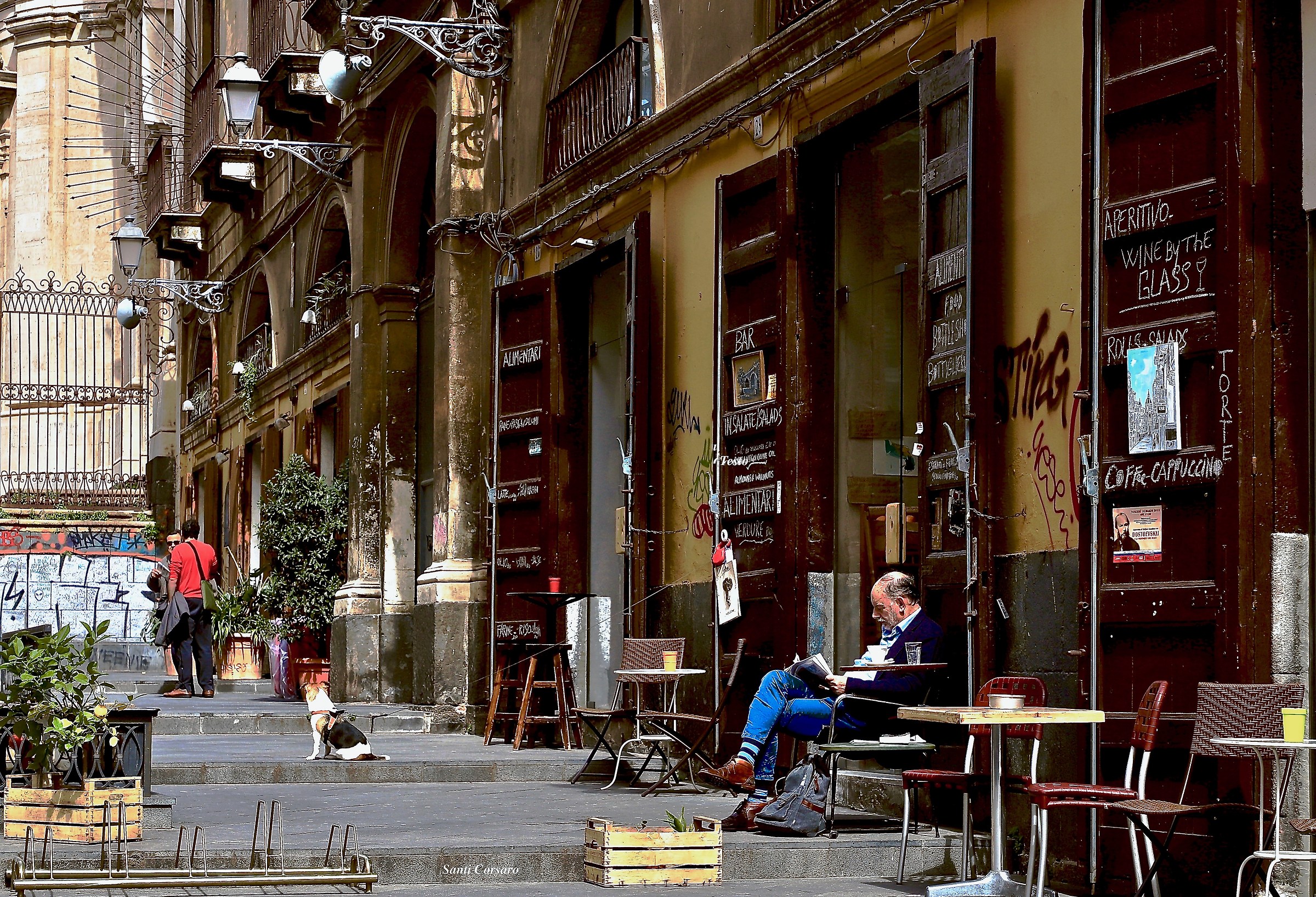 The man and his watchdog...