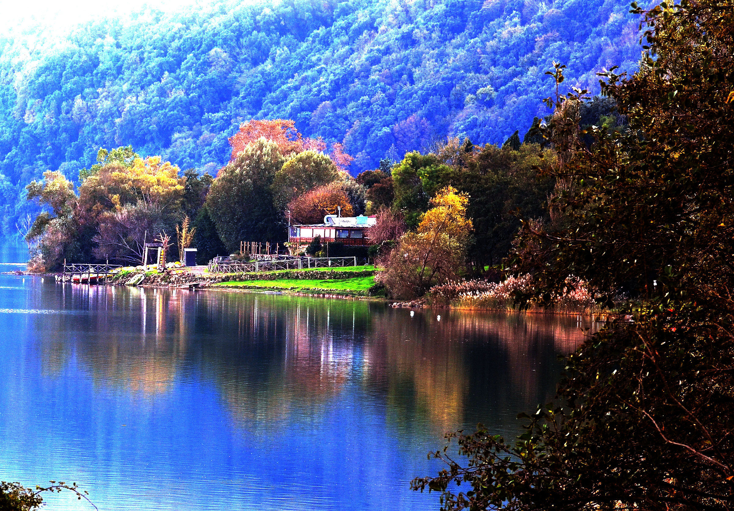 Corner of the lake of Castel Gandolfo
