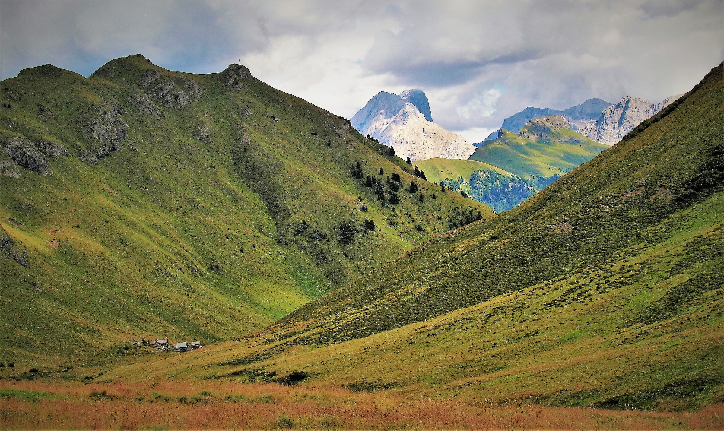 Val di Dona con Marmolada sullo sfondo