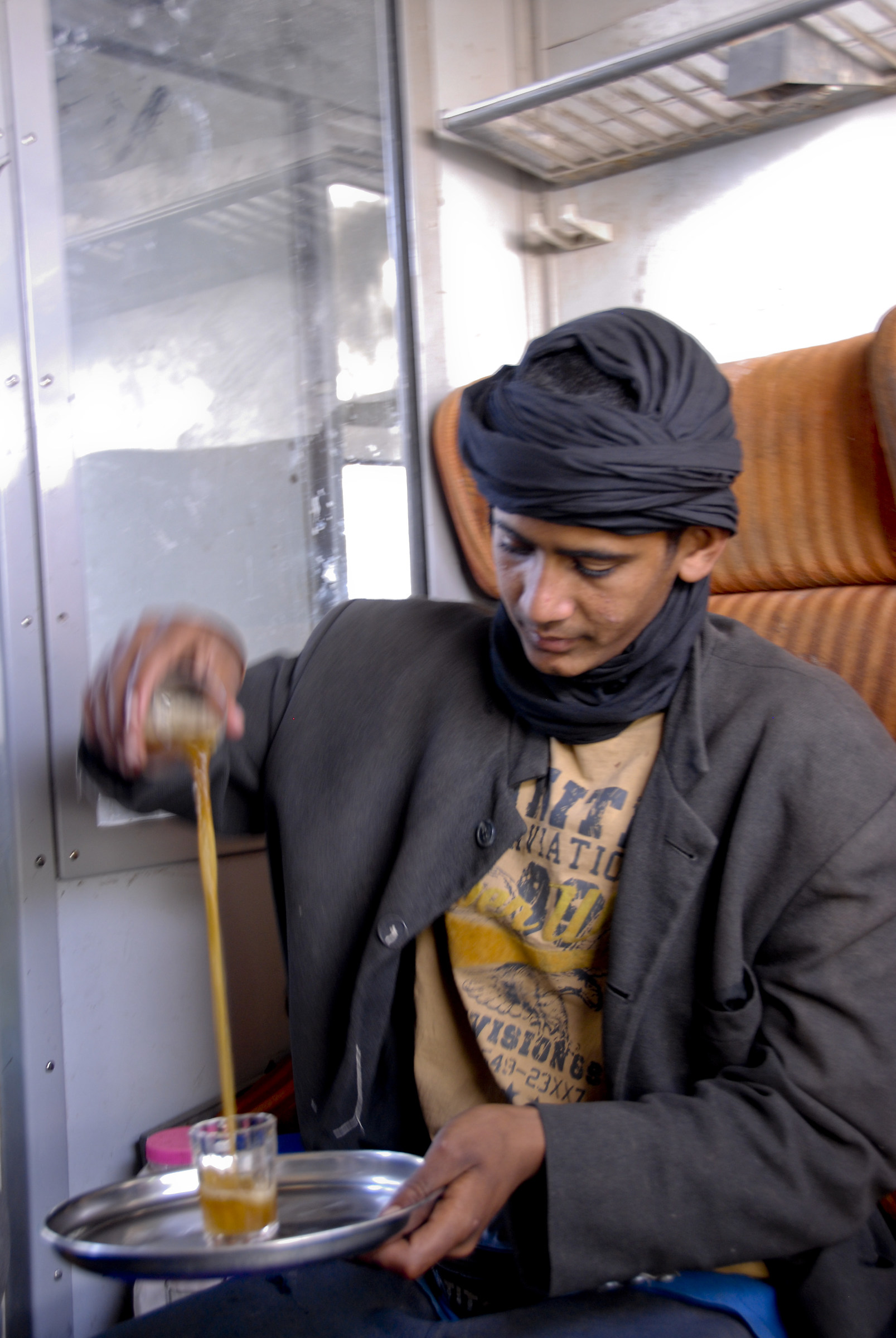 A tea on the Sahara Express