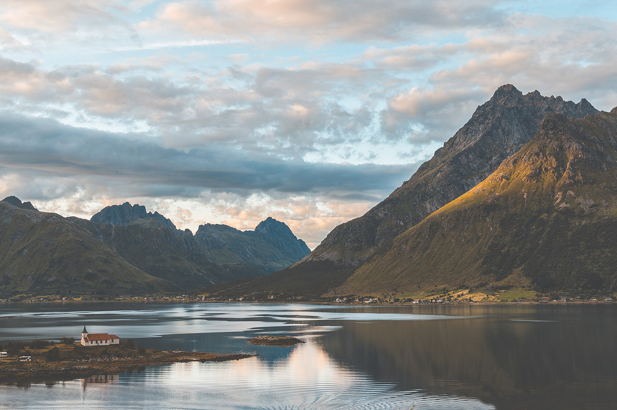 Brushstrokes of Light at sunset