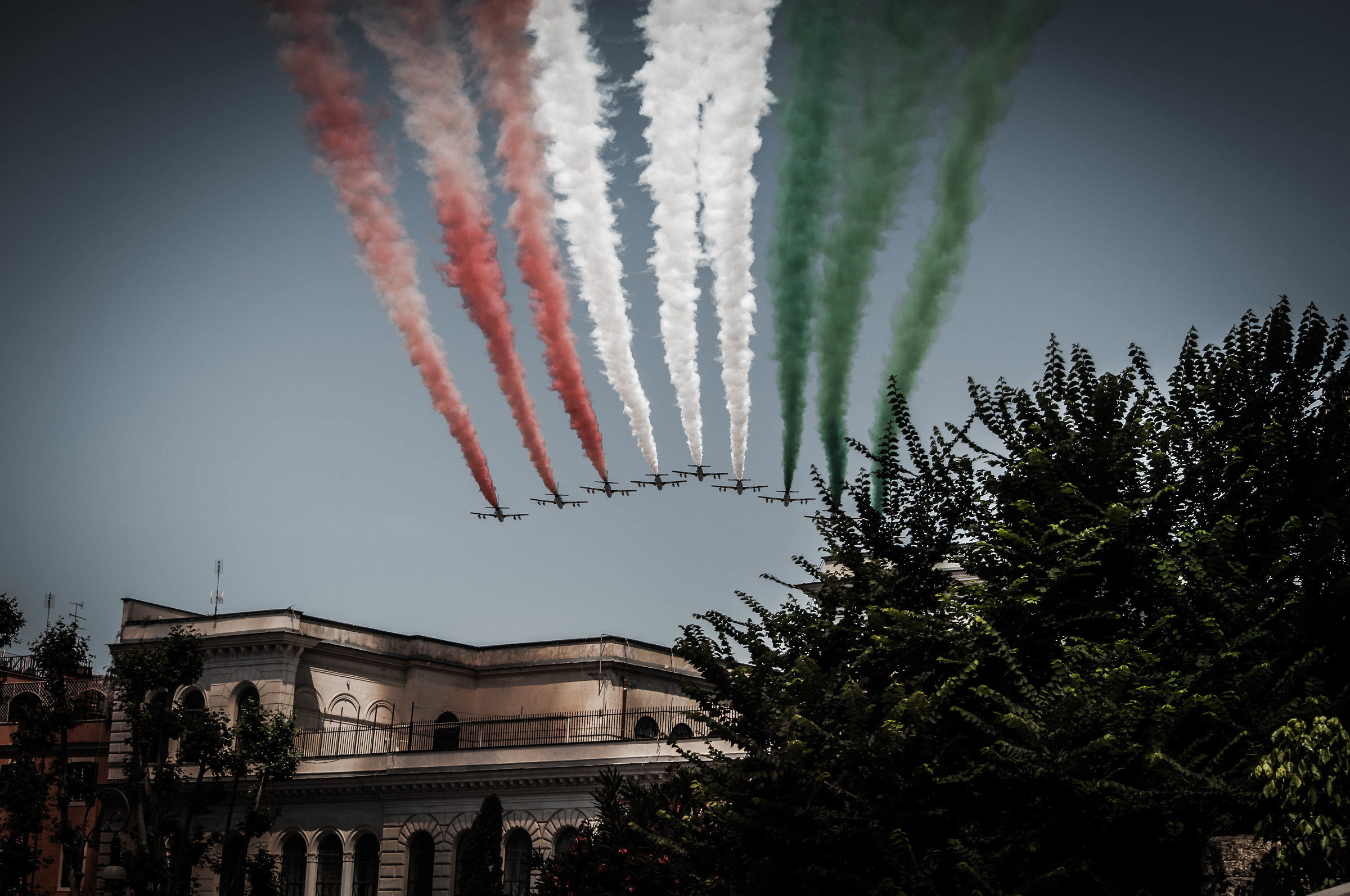 Drappi tricolorati