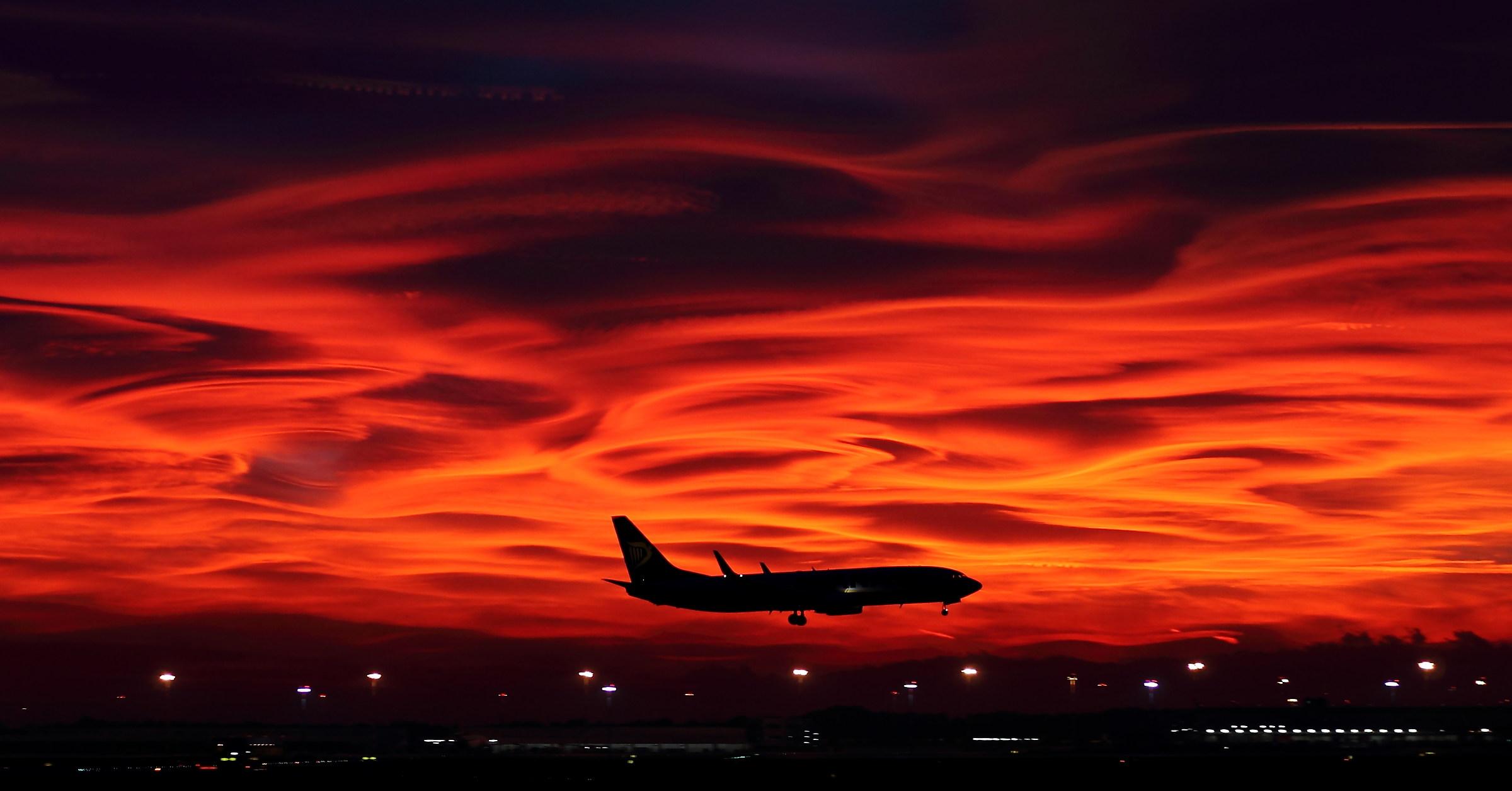 Strange sunset in MXP