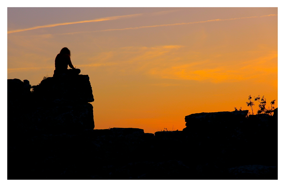 … e il tramonto ispirava i suoi pensieri…