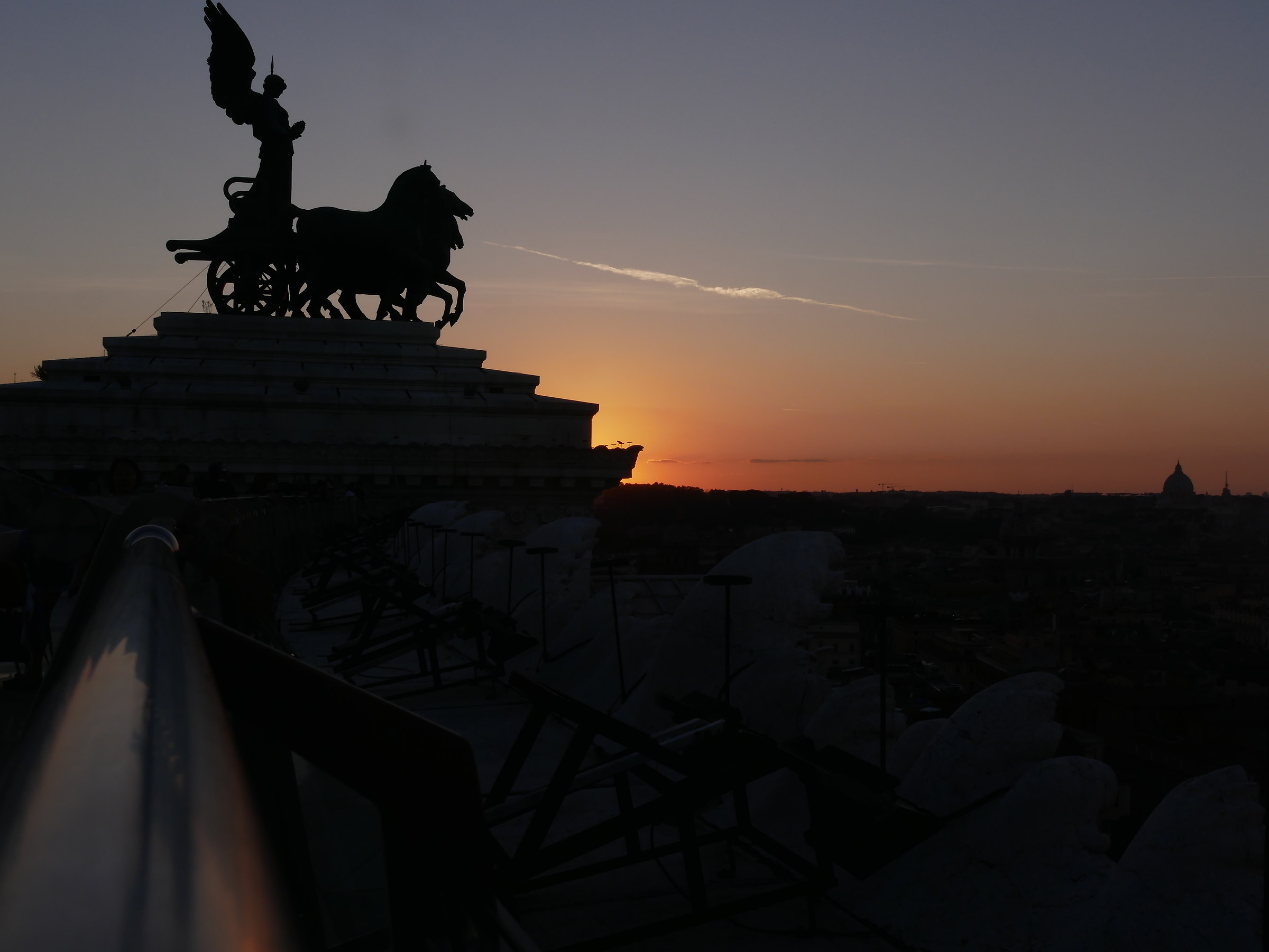 Sunset at the terrace of the Quadrows