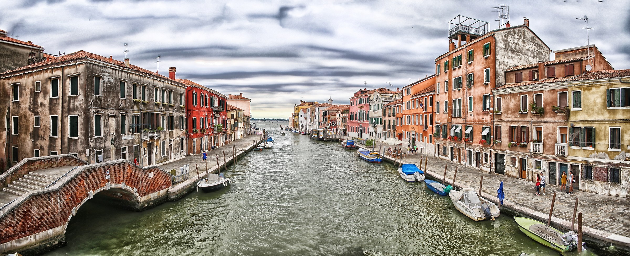 Channel of Canaregio Venezia photostitching