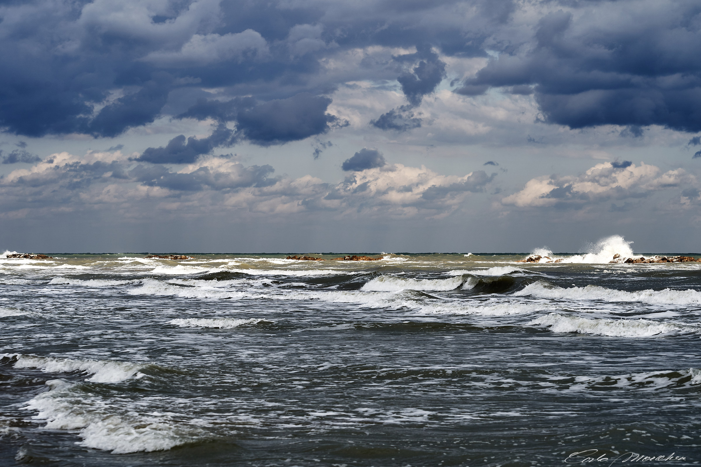 The colors of the Adriatic on Saturday morning