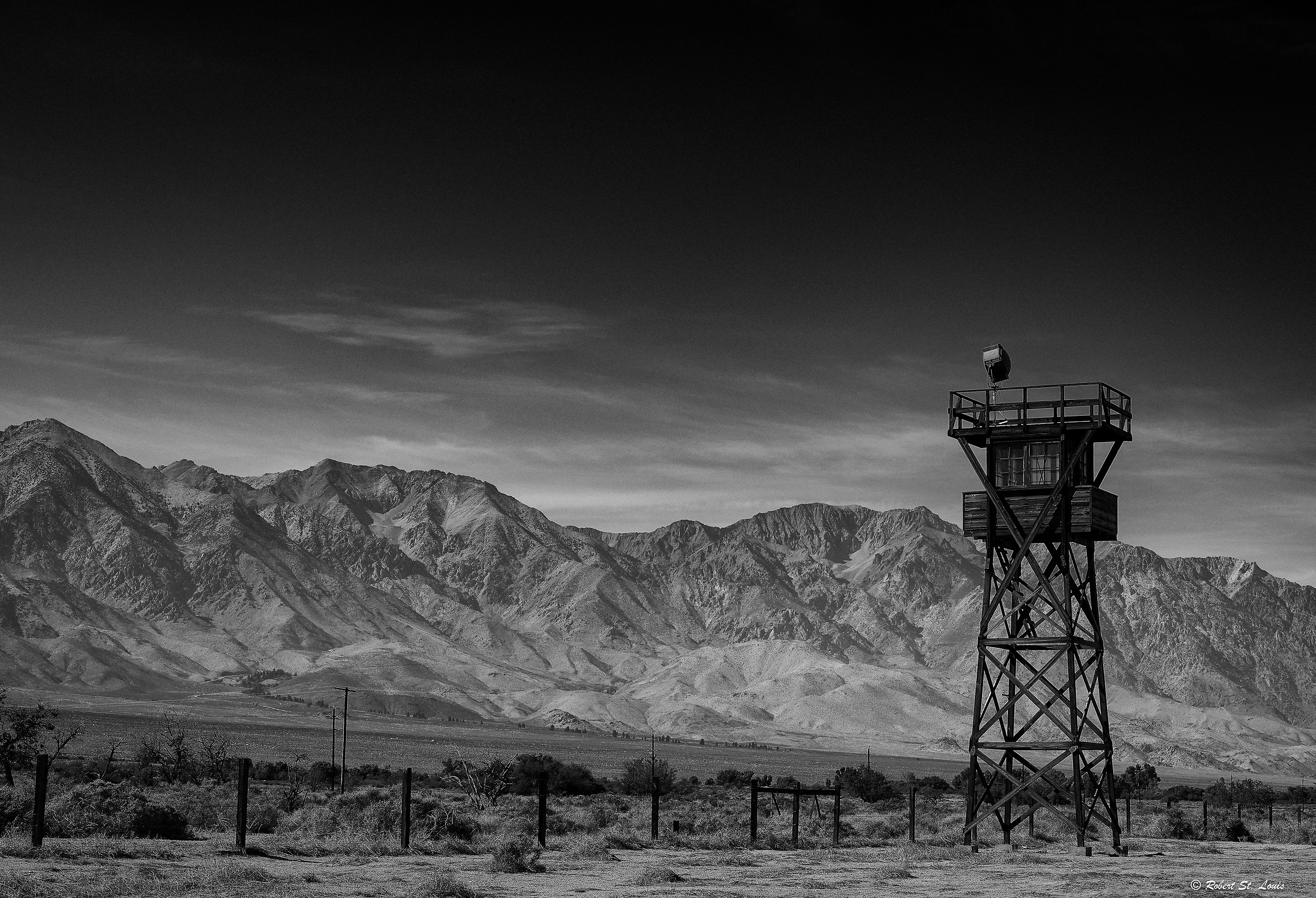 All along the watch tower