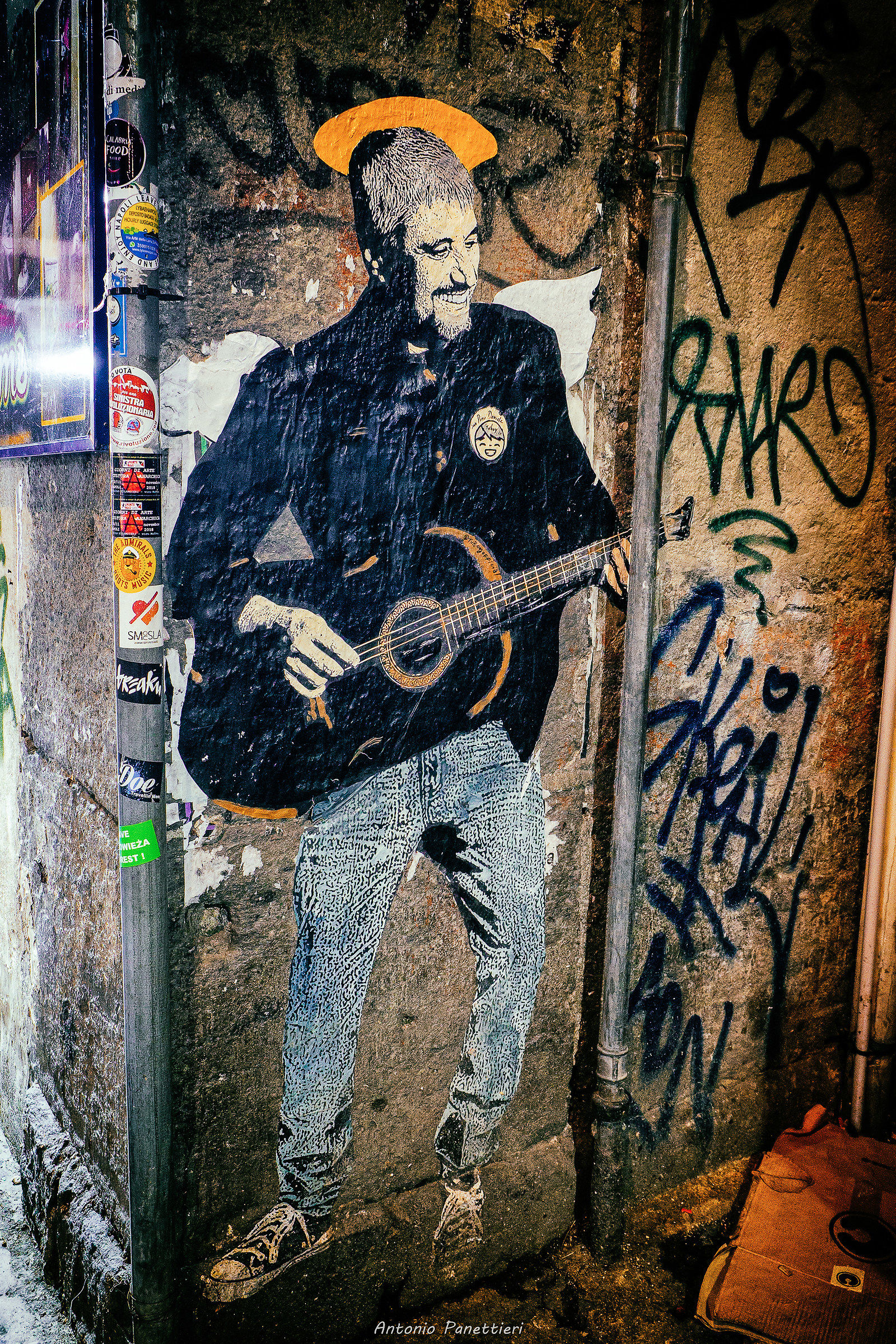 Between the street corners