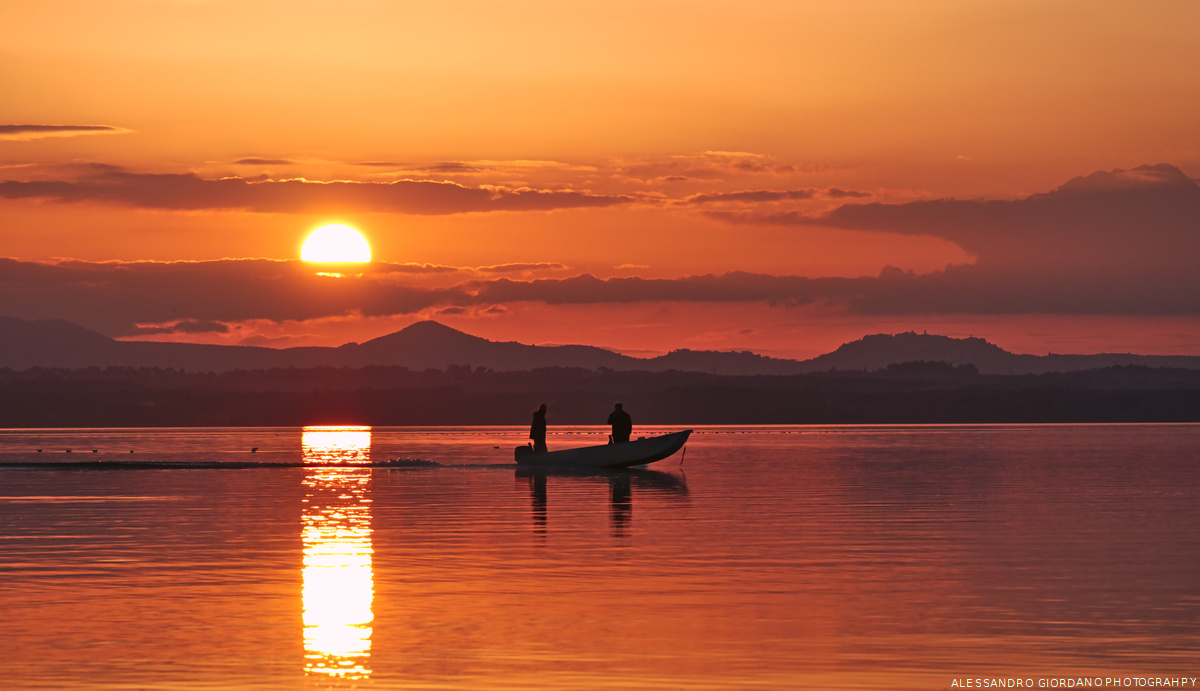 Sunset on Lake Trasimeno