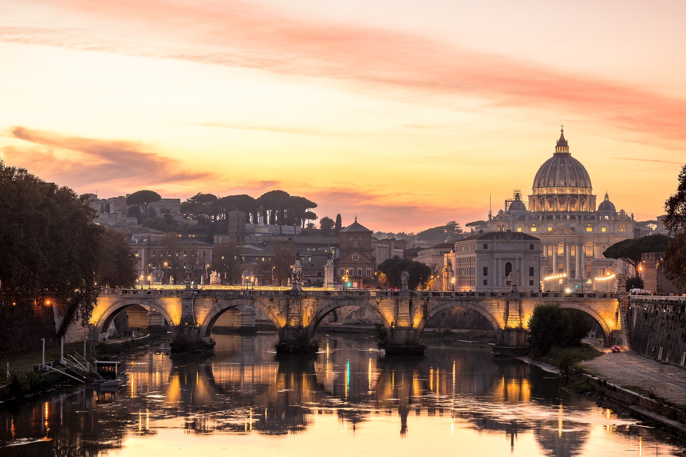 Sunset over Saint Peter