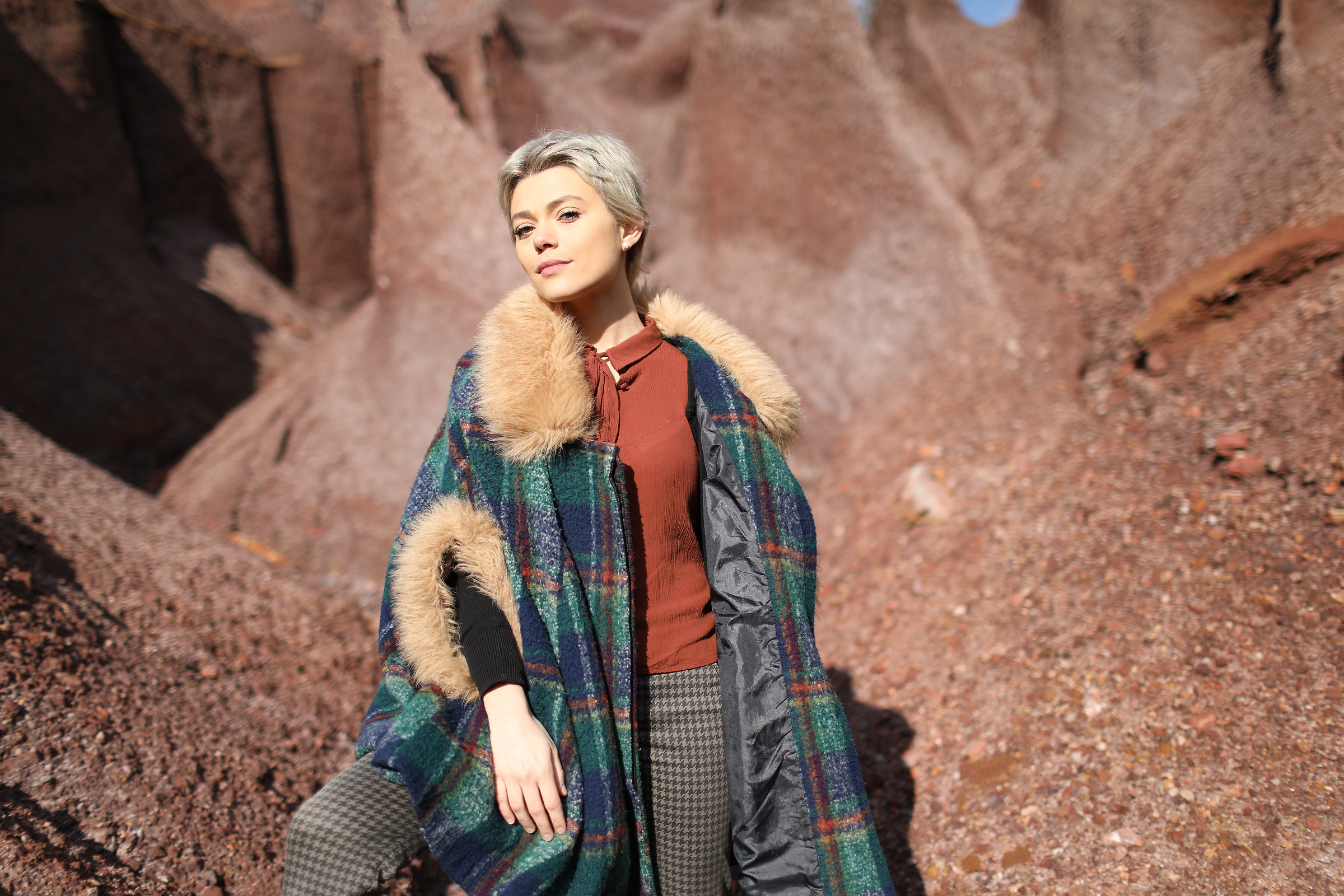 Lea at the Red Mountains