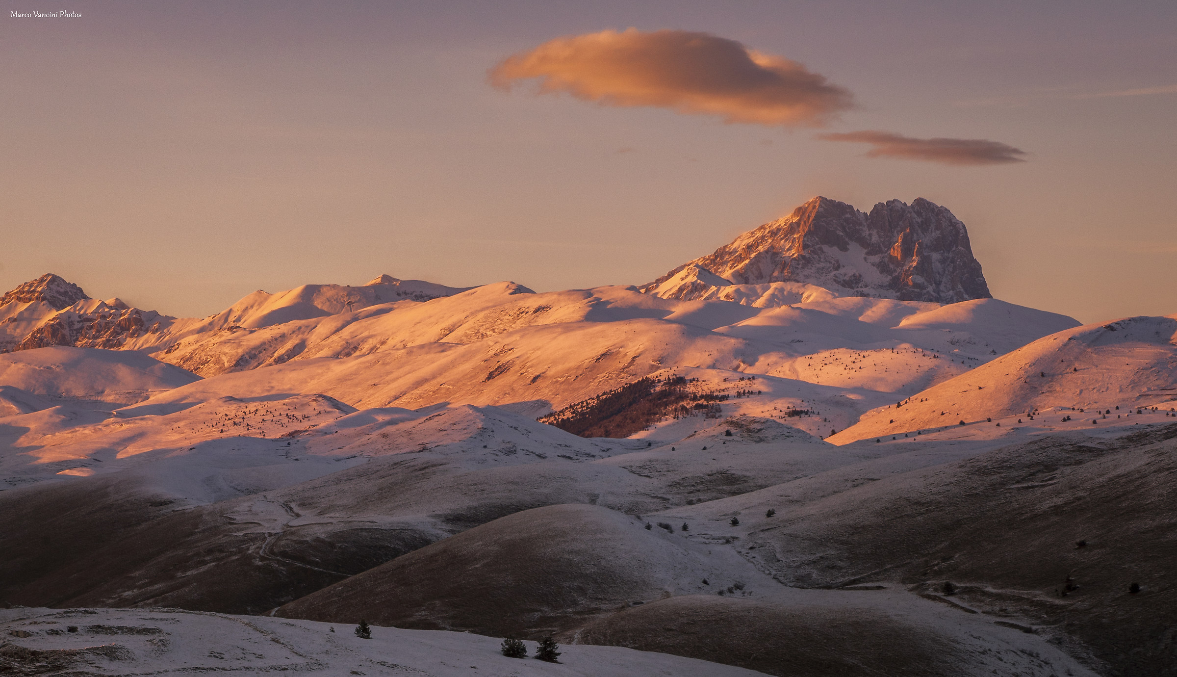 Tramonto sul Gran Sasso