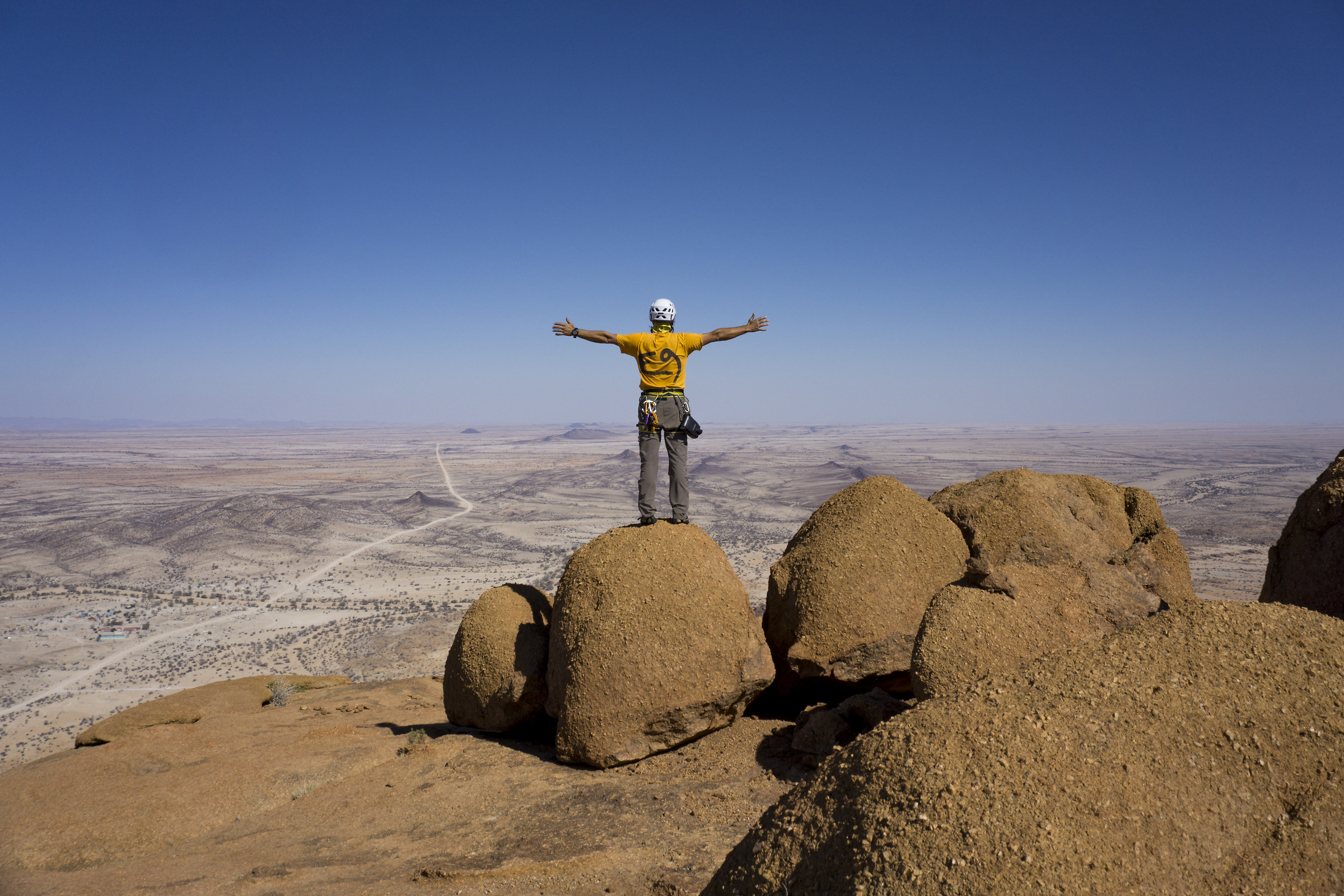 On top of the Spitzkoppe