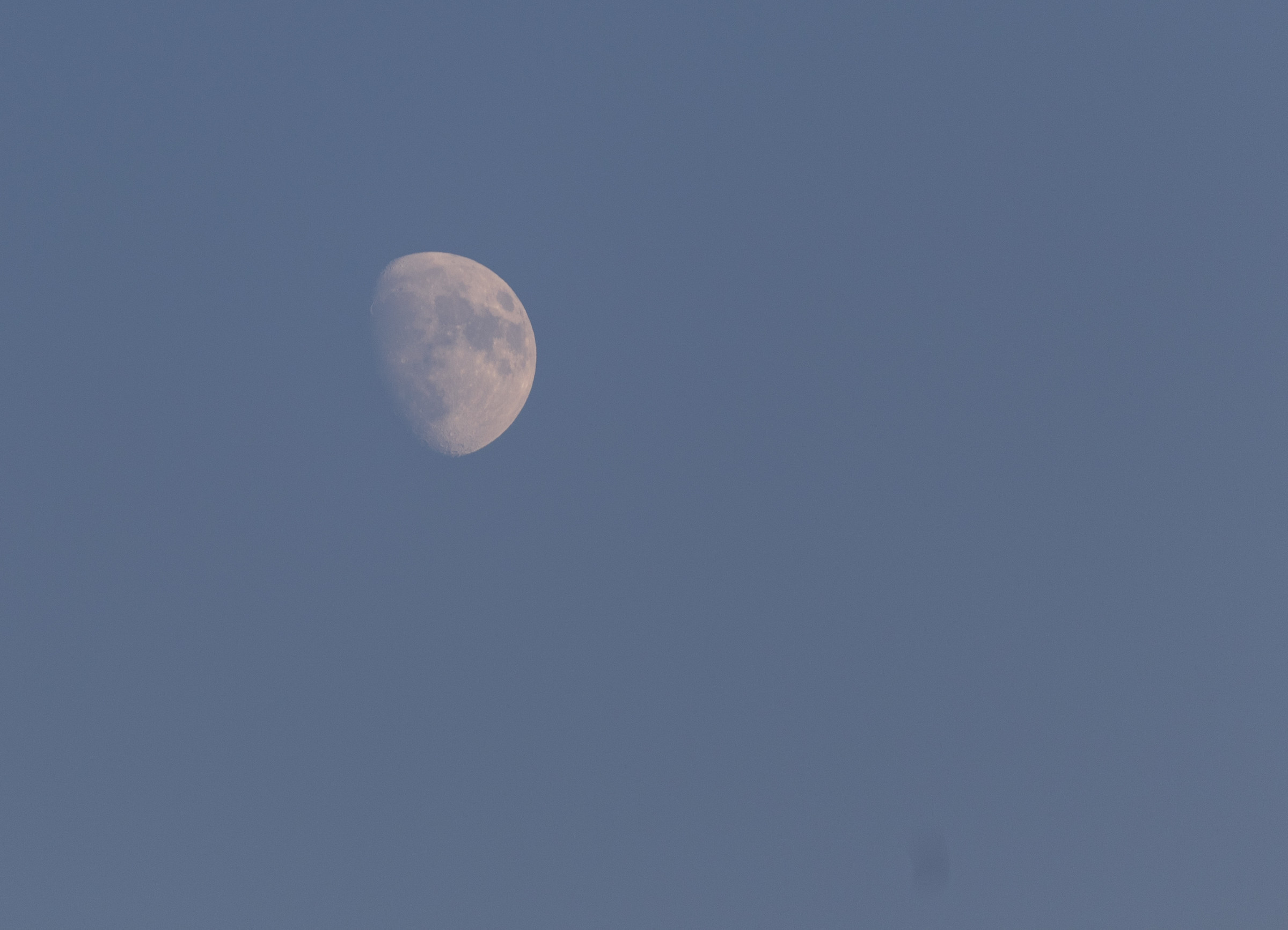 Moon at sunset