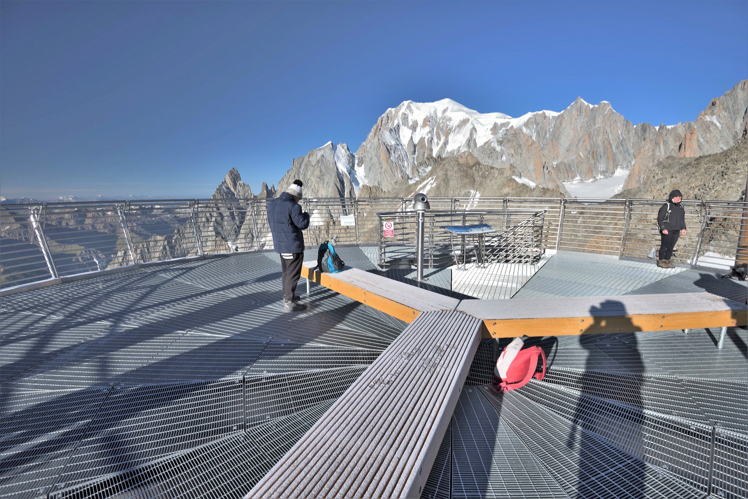 The summit terrace of Punta Helbronner