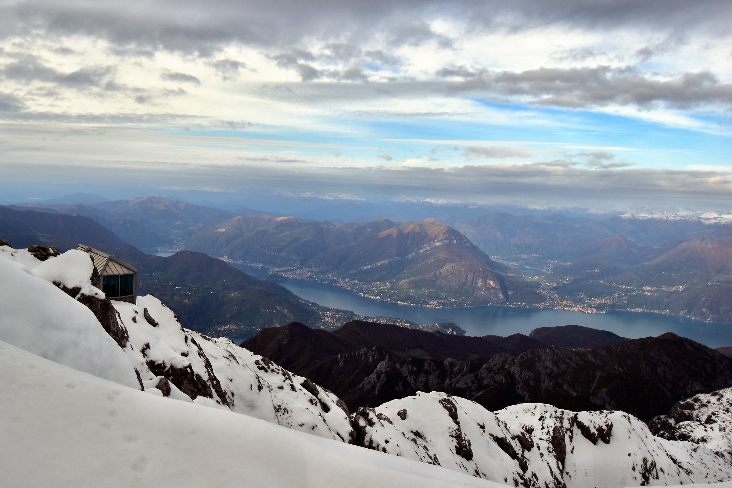 From the top of the Grigna Lake Como