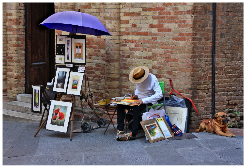 Pittura en plein air a San Gimignano _2