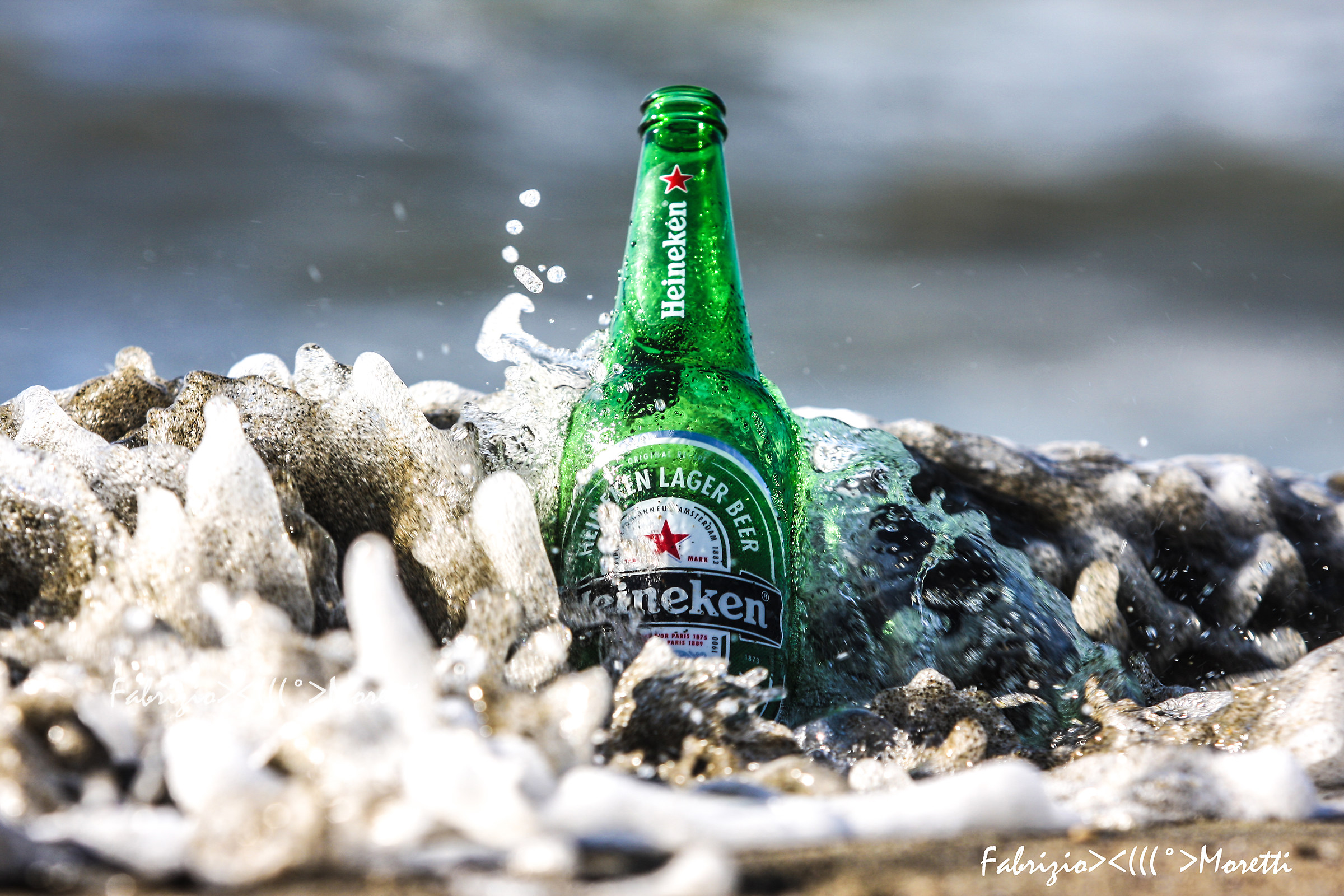 Even the sea is sparkling for a Heineken