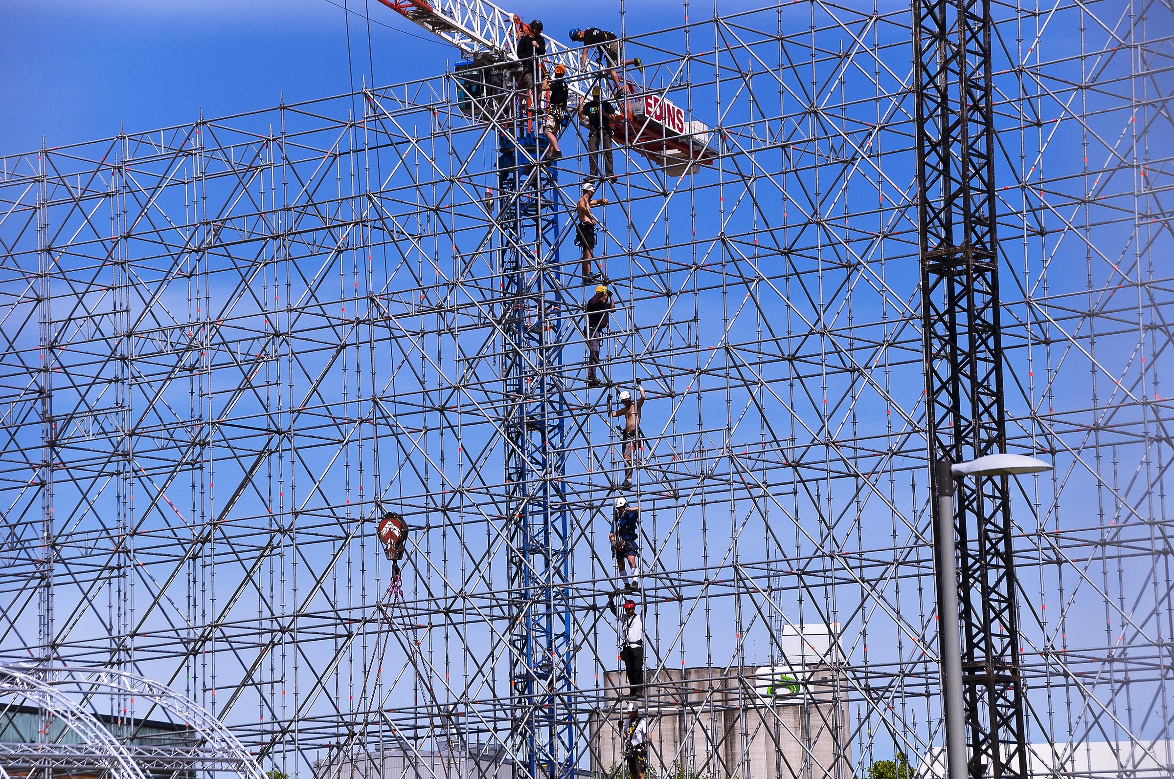 Montaggio della scena