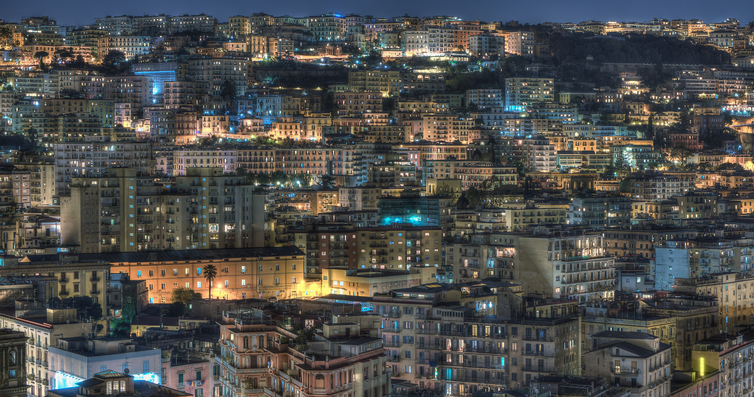 The hill on which the Vomero district stretches