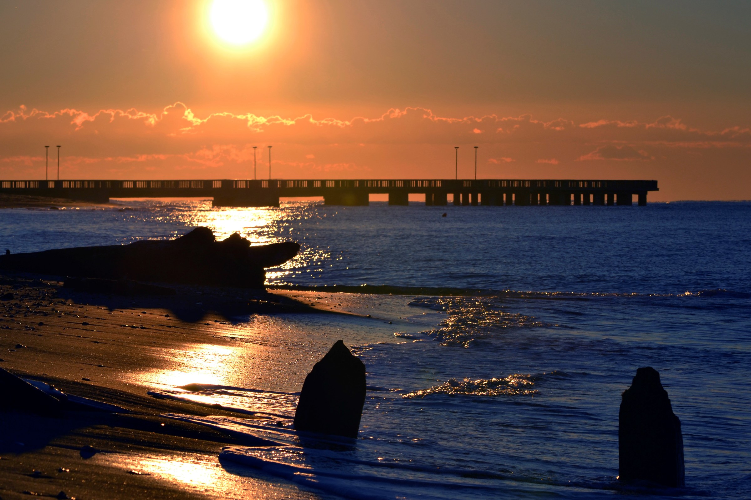 Pier at dawn