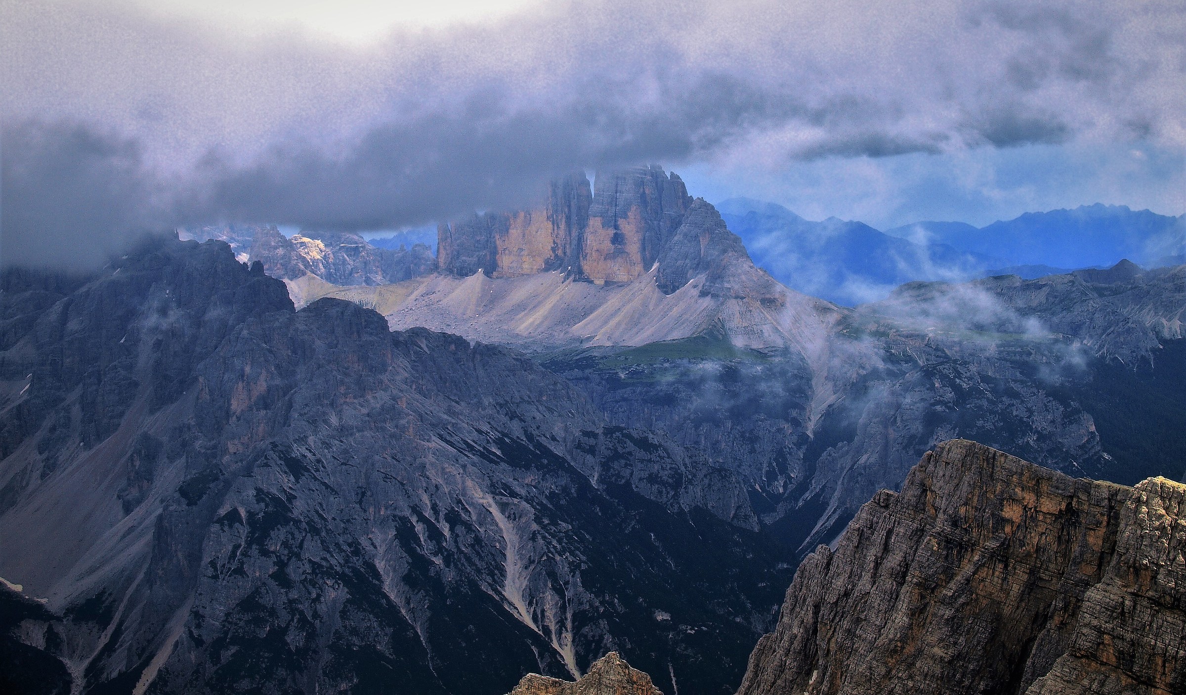 Three peaks of Lavaredo, from the peak of Villandro
