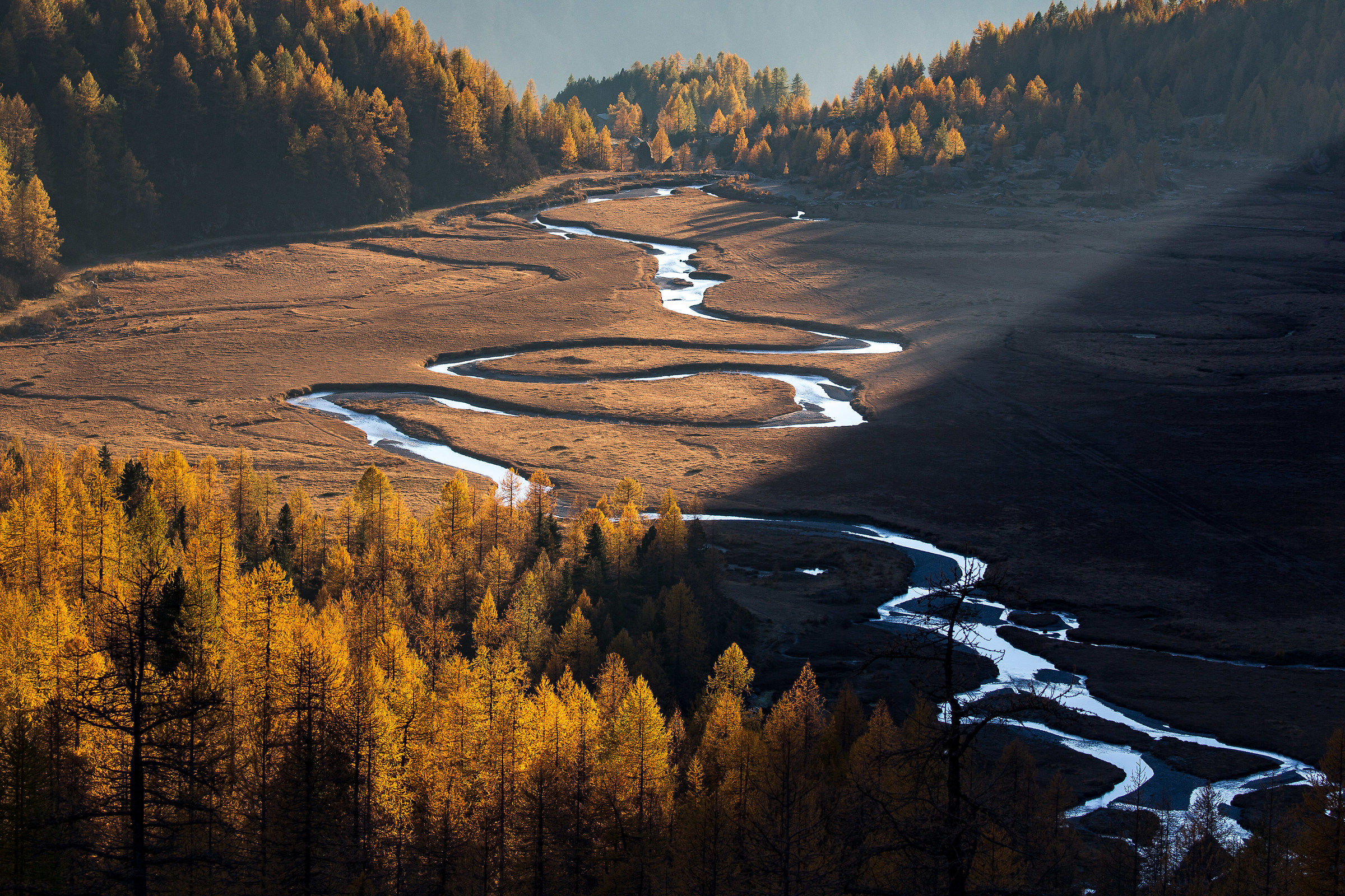 Autunno, la via del tramonto.