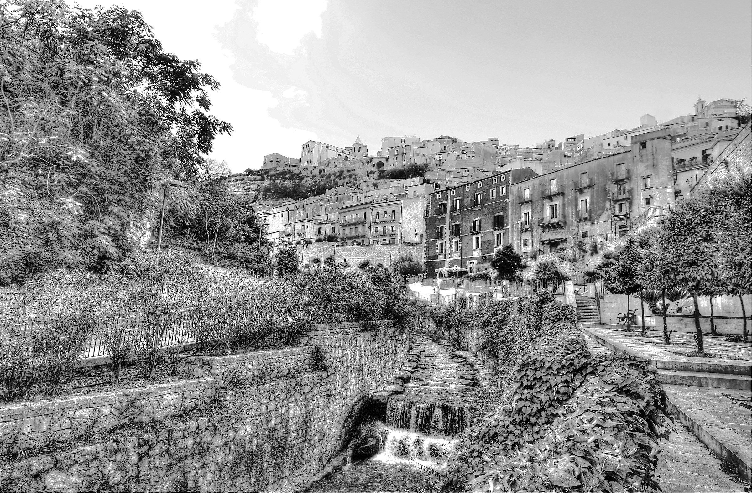 Ibla e il torrente San Leonardo