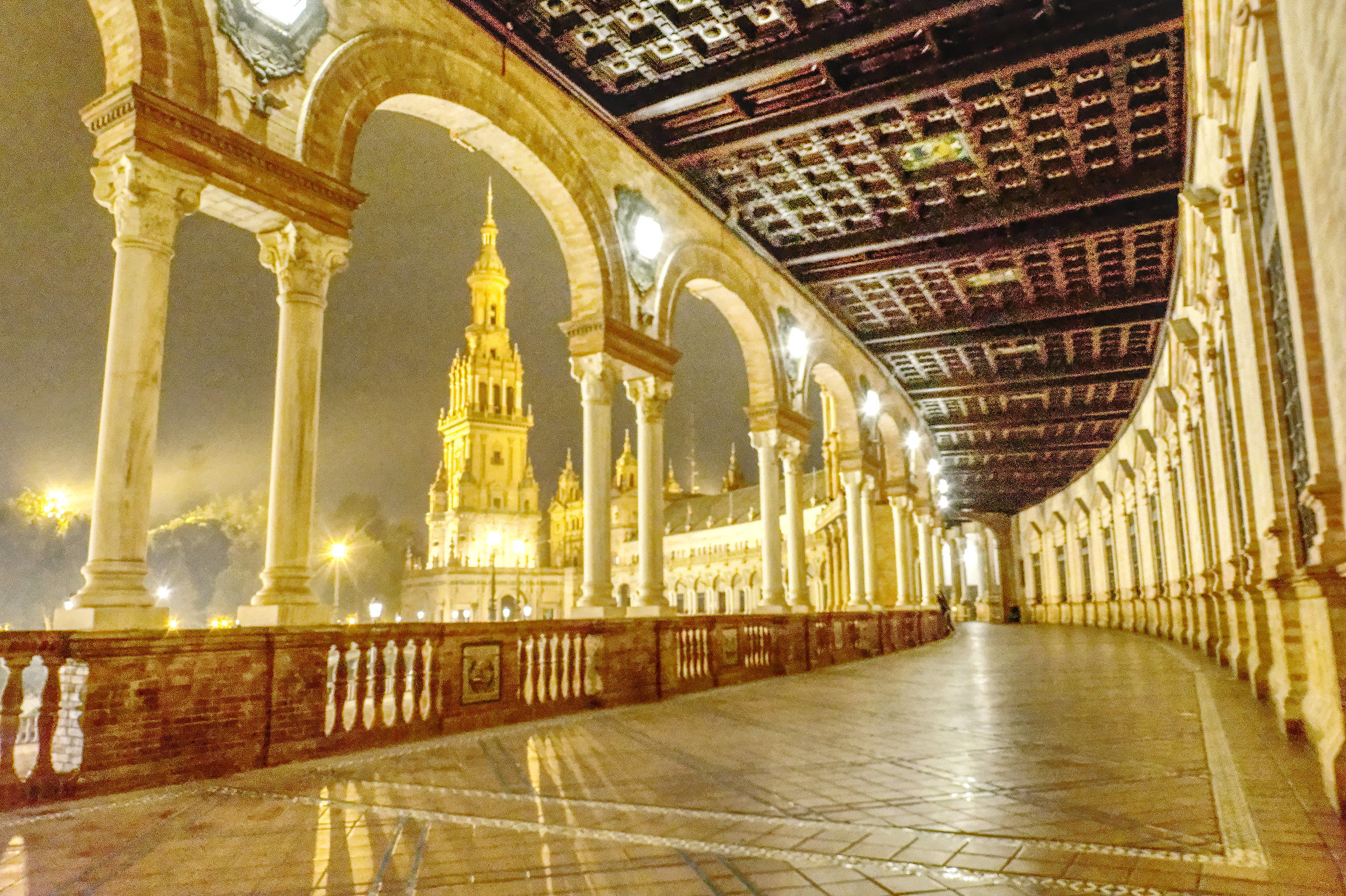 Seville, the Spanish Steps from the porch.