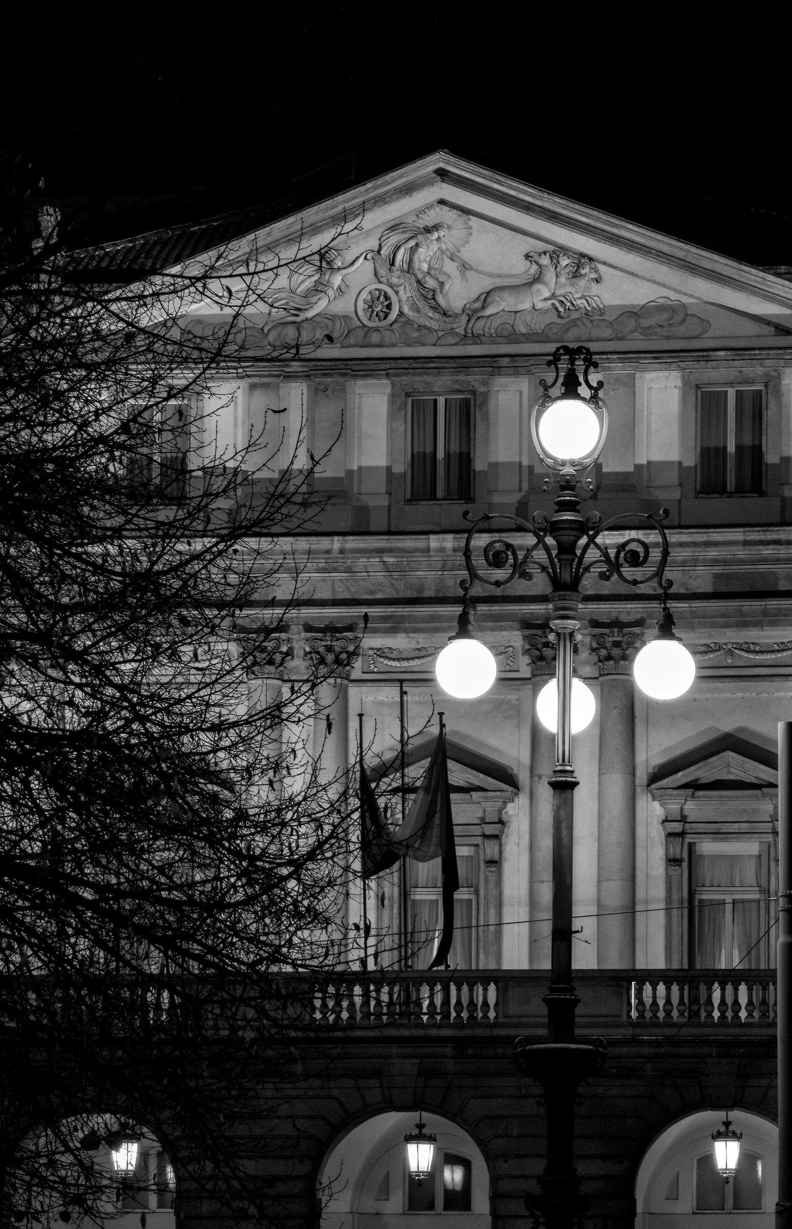 Night chases the day