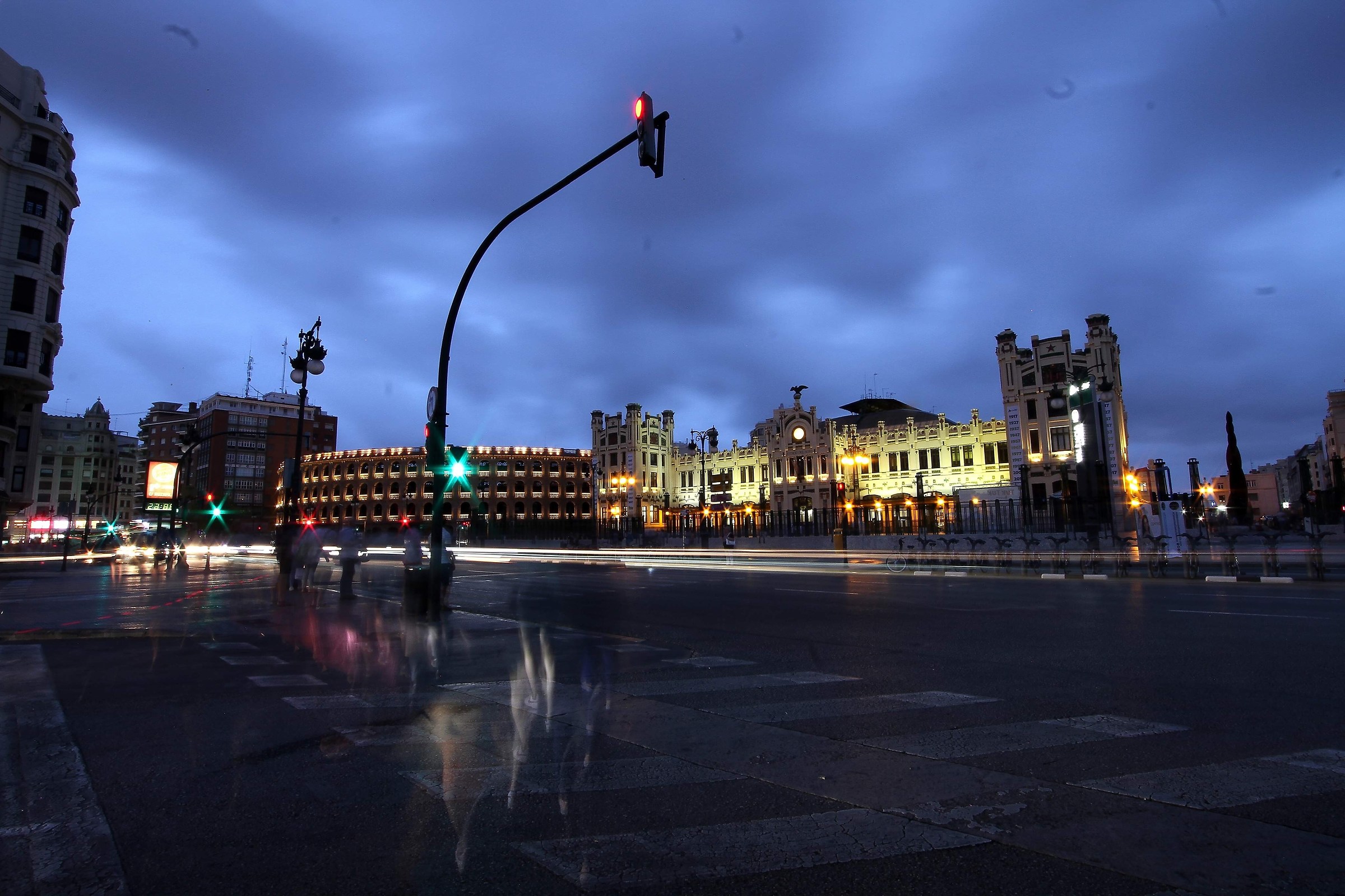 In the streets of Valencia