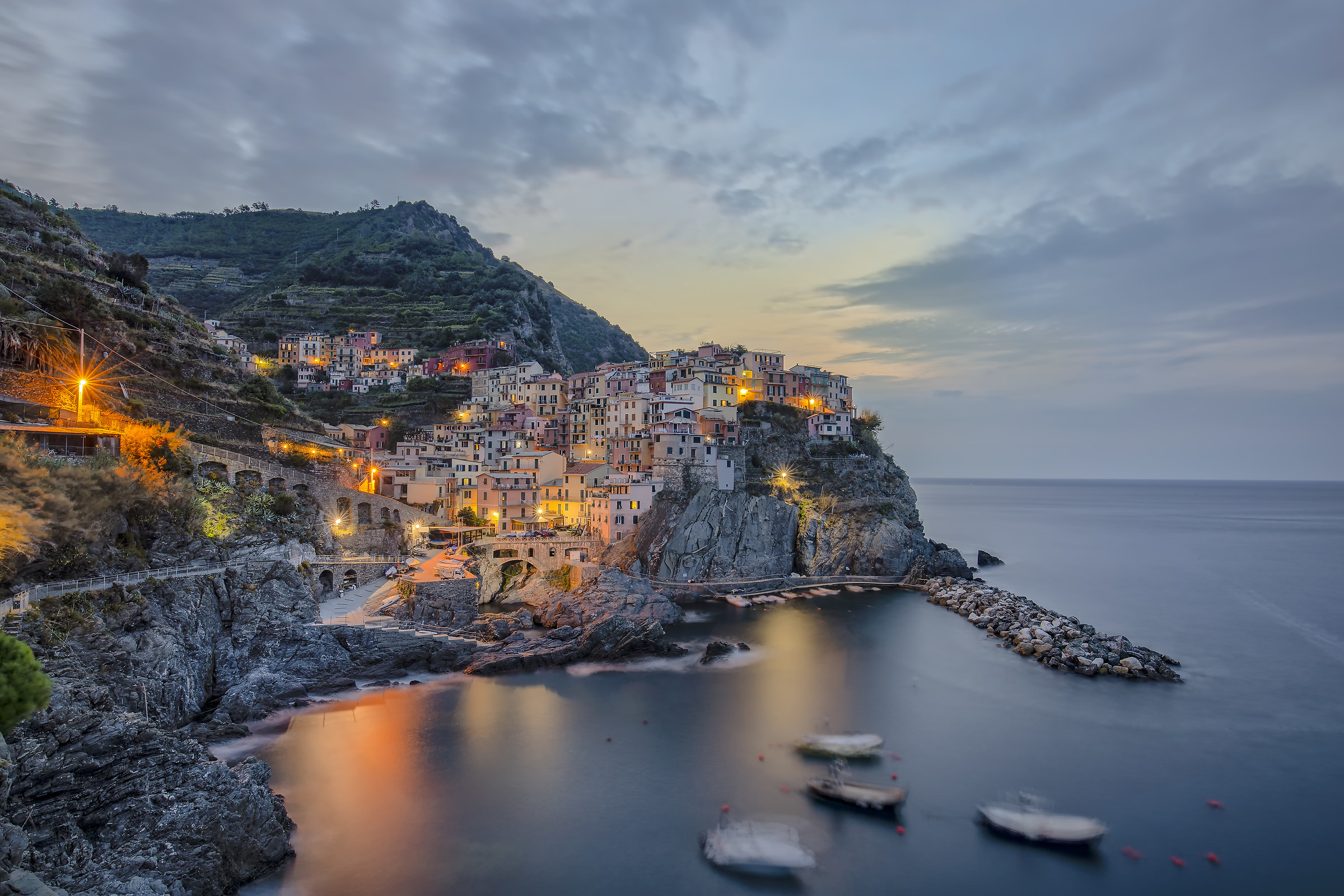 Dawn in Manarola