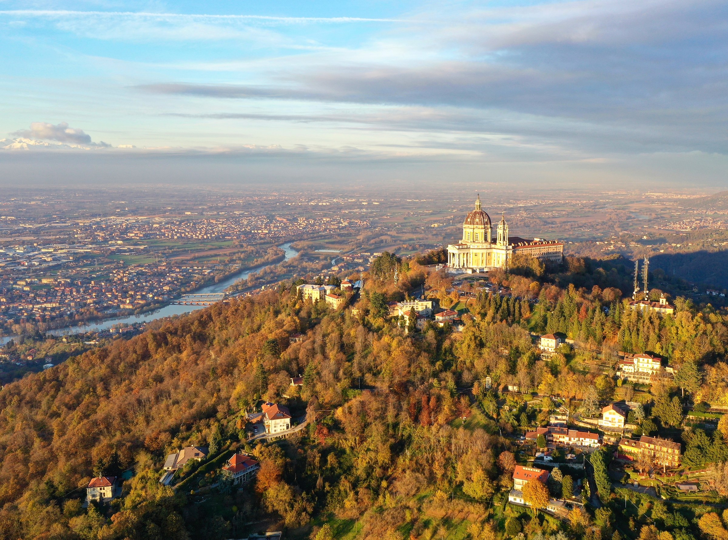 Basilica of Superga in autumn
