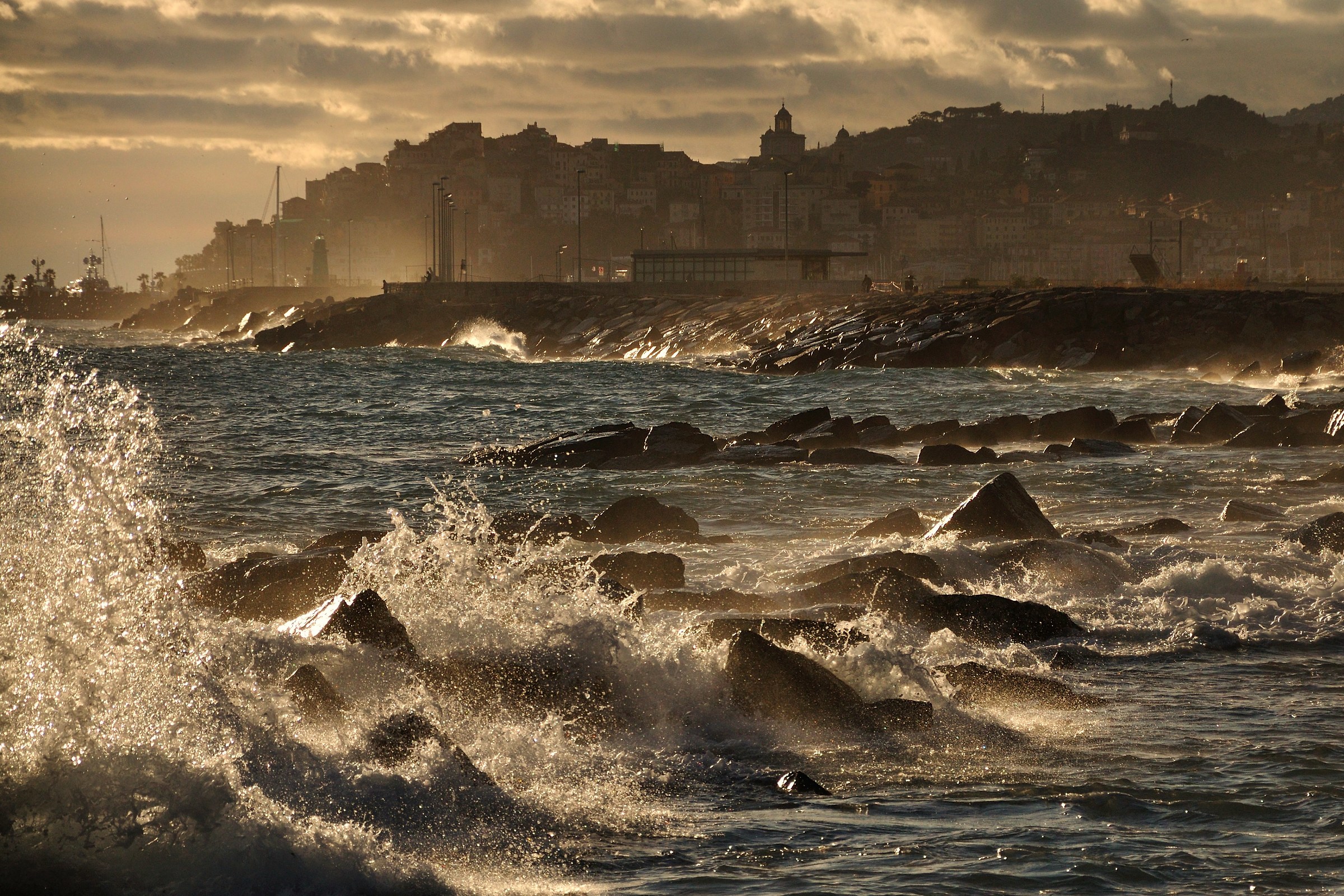 From the Esplanade of Oneglia