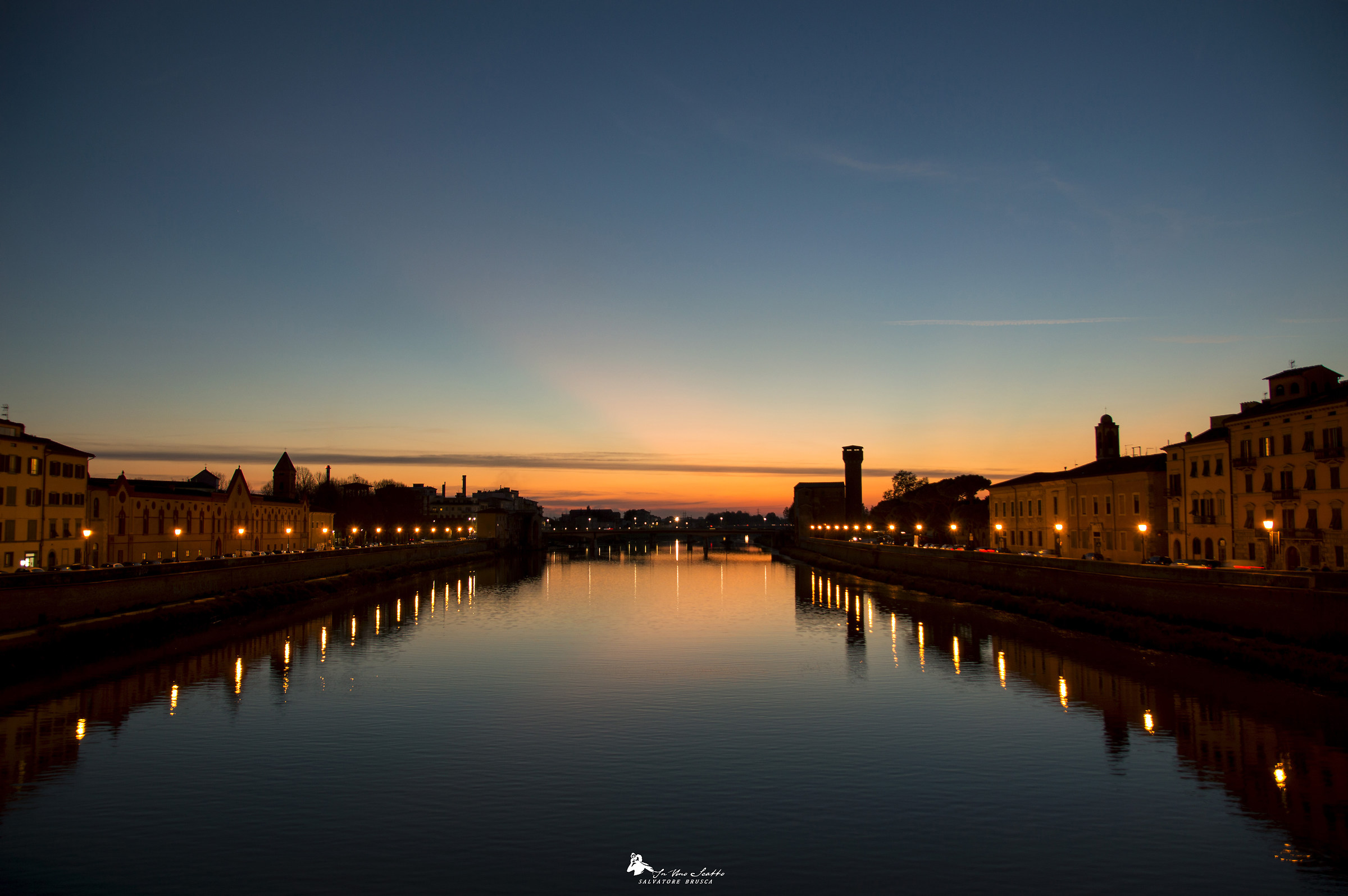 Sunset on the Arno