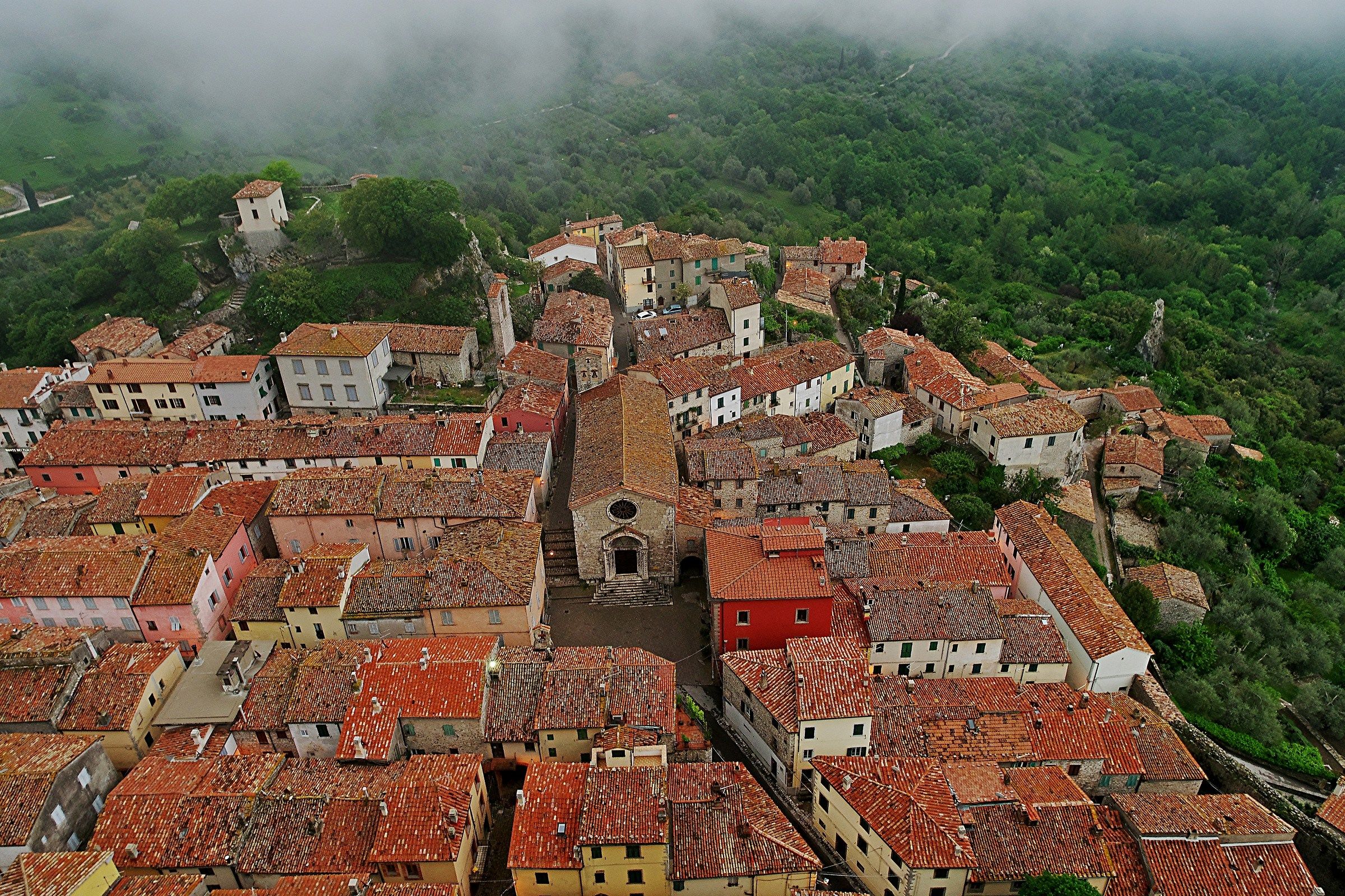 Roccalbegna view from the top of the Sasso