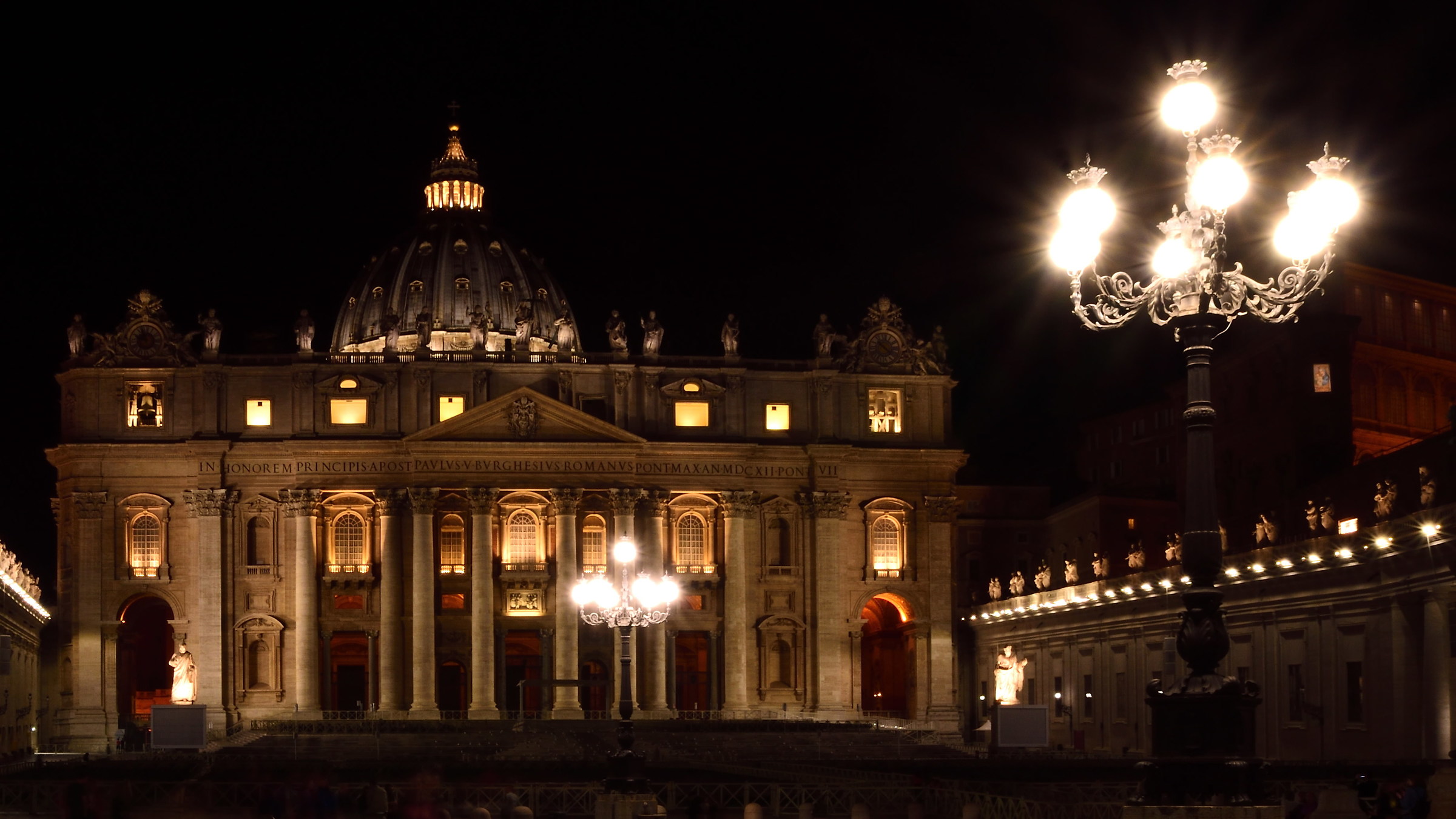 San Pietro by night