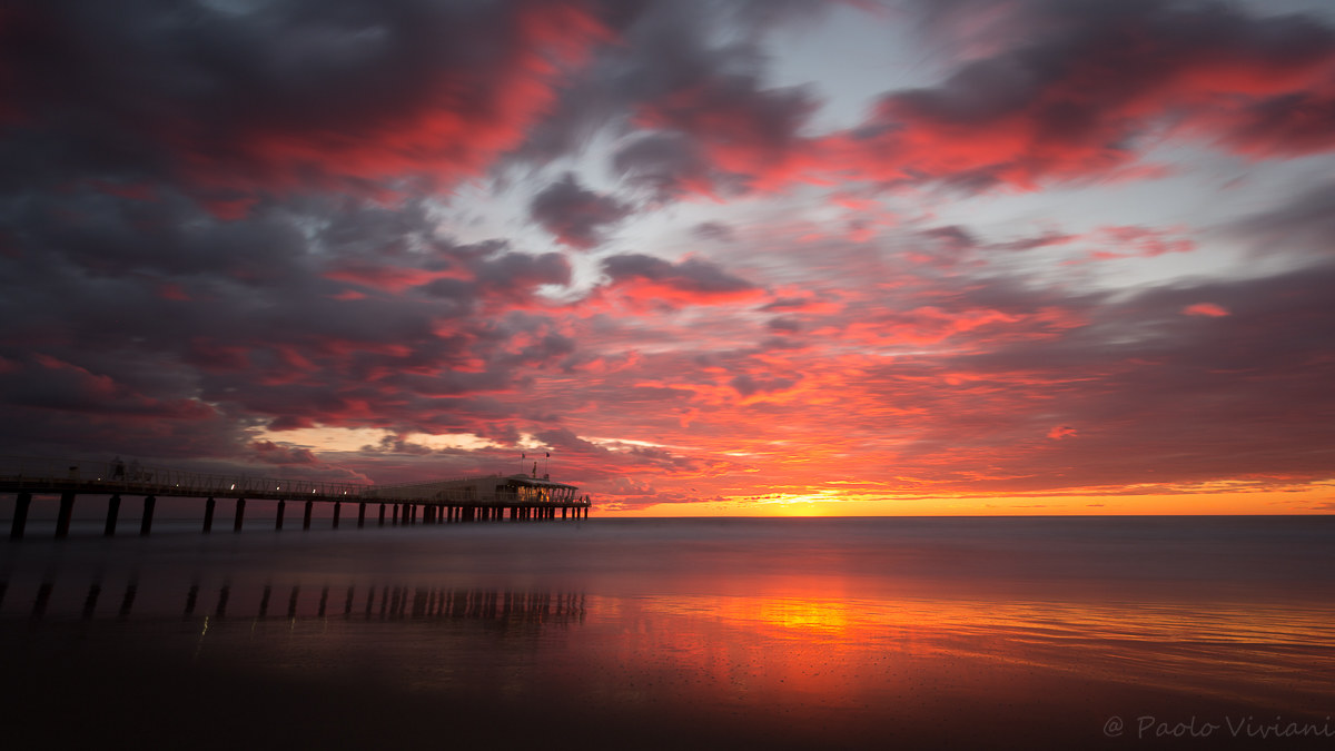 Pier at sunset