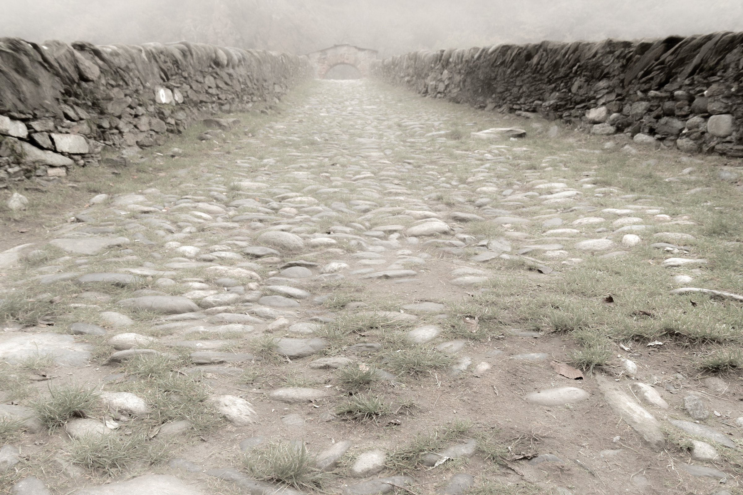 La foschia sul ponte