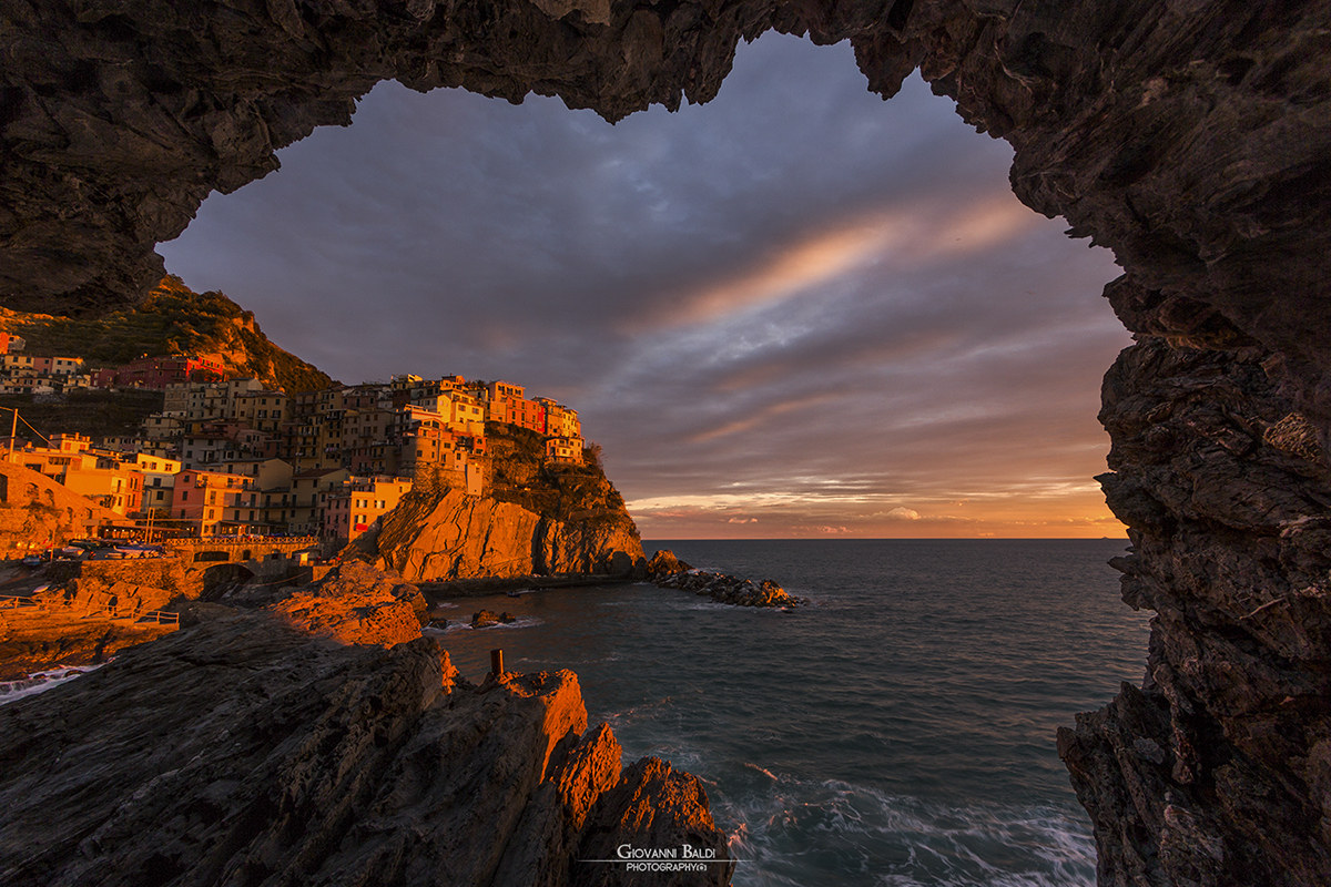 Manarola on fire