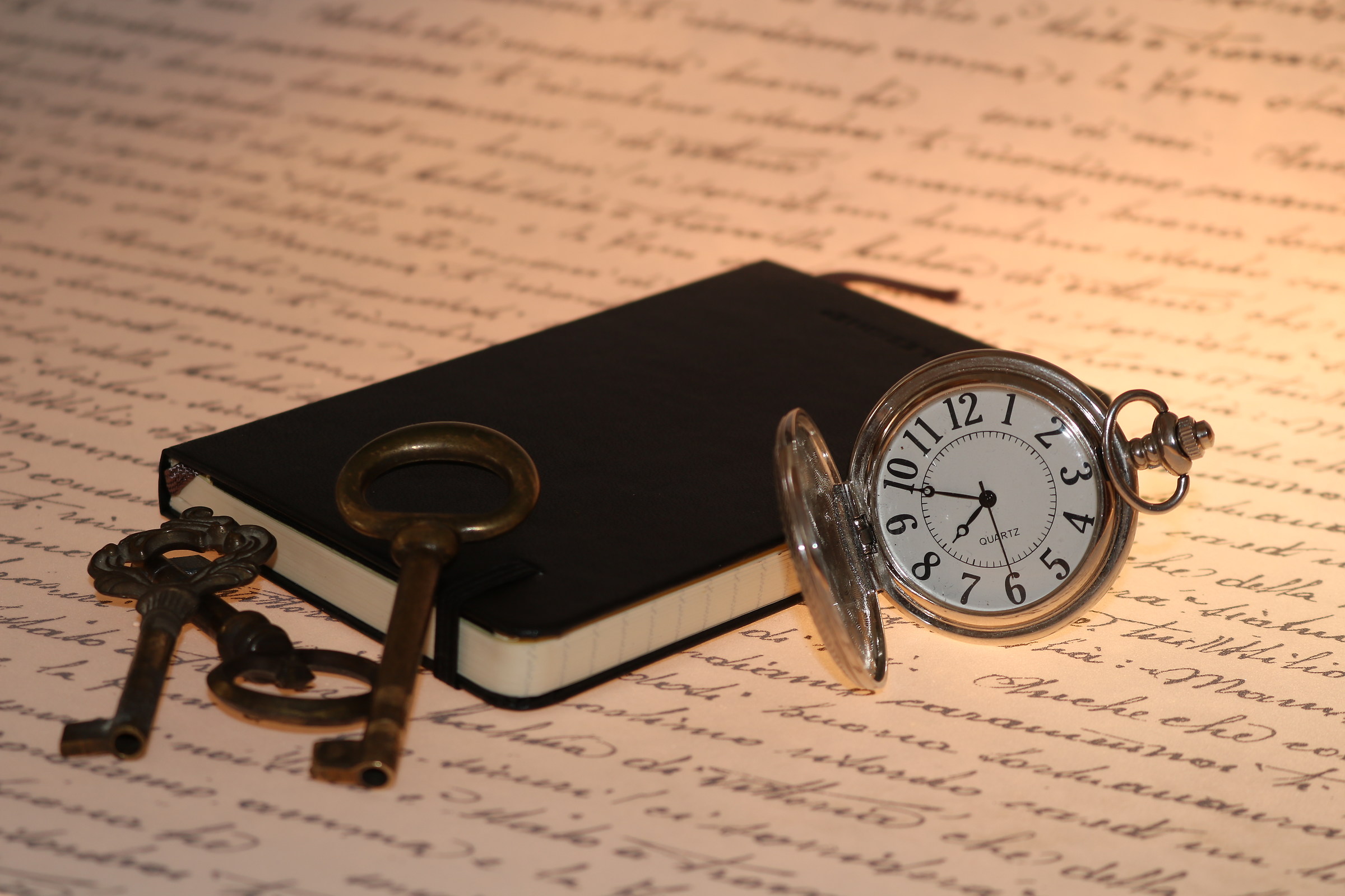 Calendar, Clock, Keys