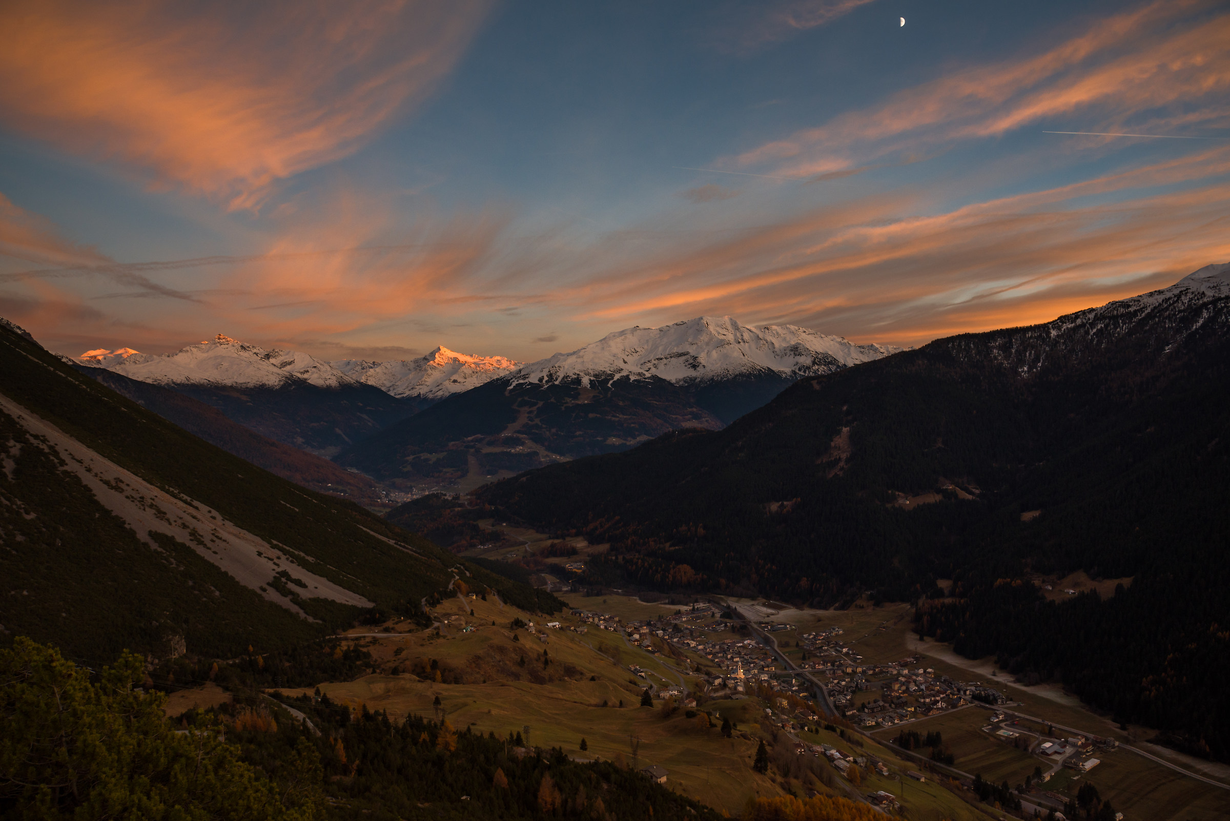 Tramonto in Valdidentro