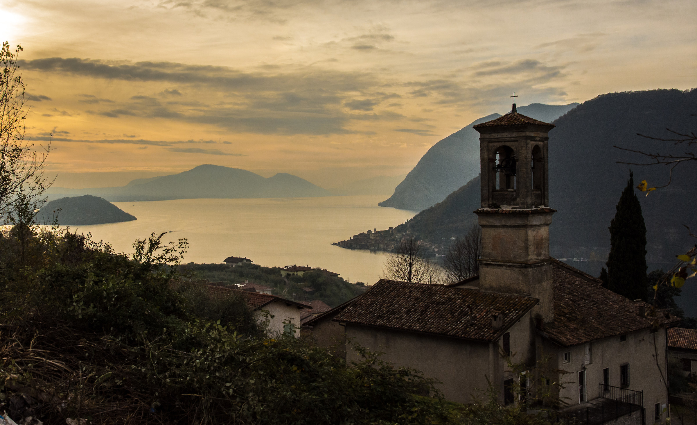 Sunset on Lake Iseo