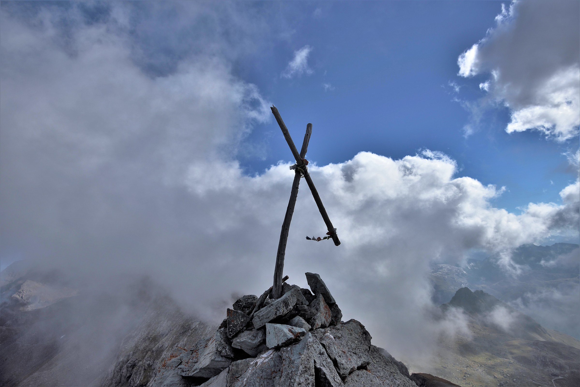 Here is the top, unfortunately almost in the clouds