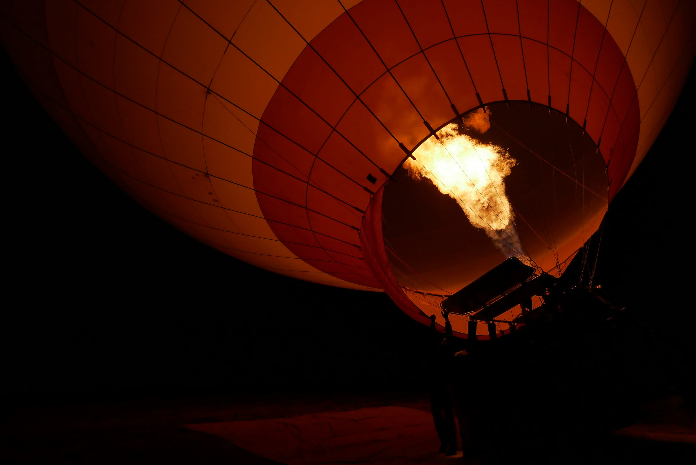 fuochi notturni in Cappadocia