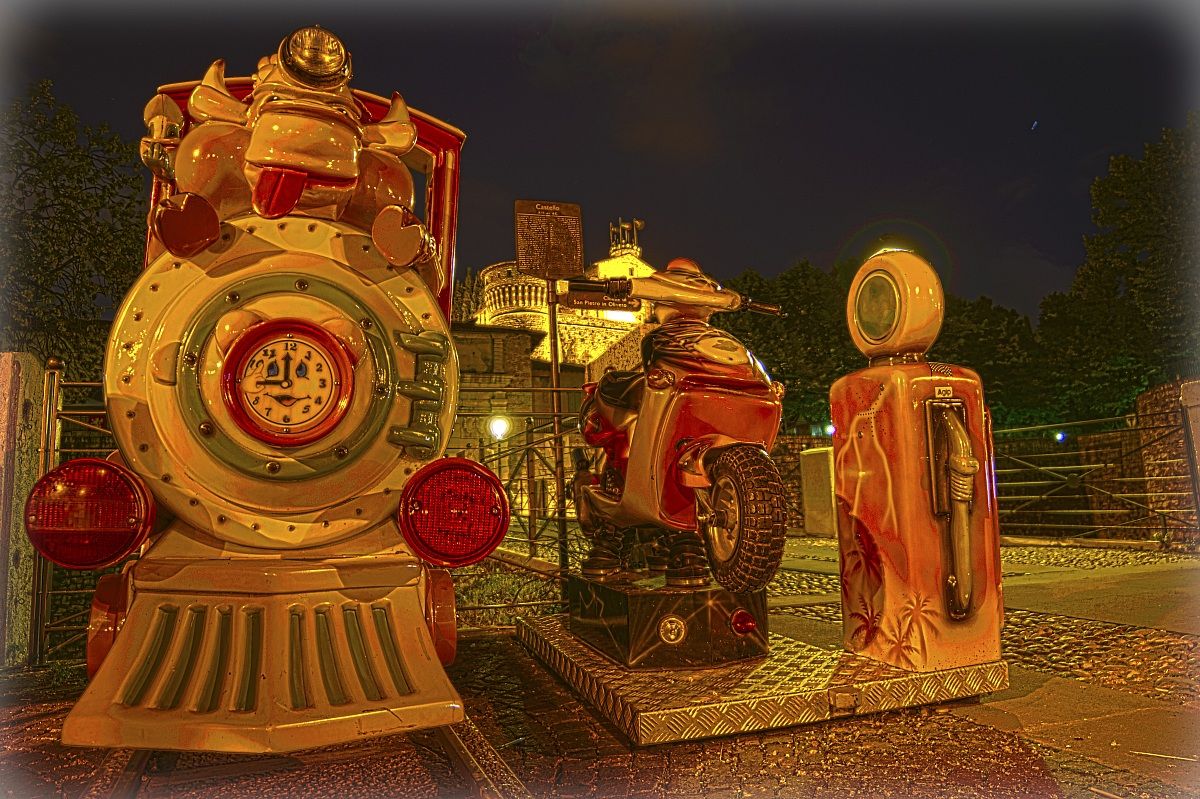 the train of the castle