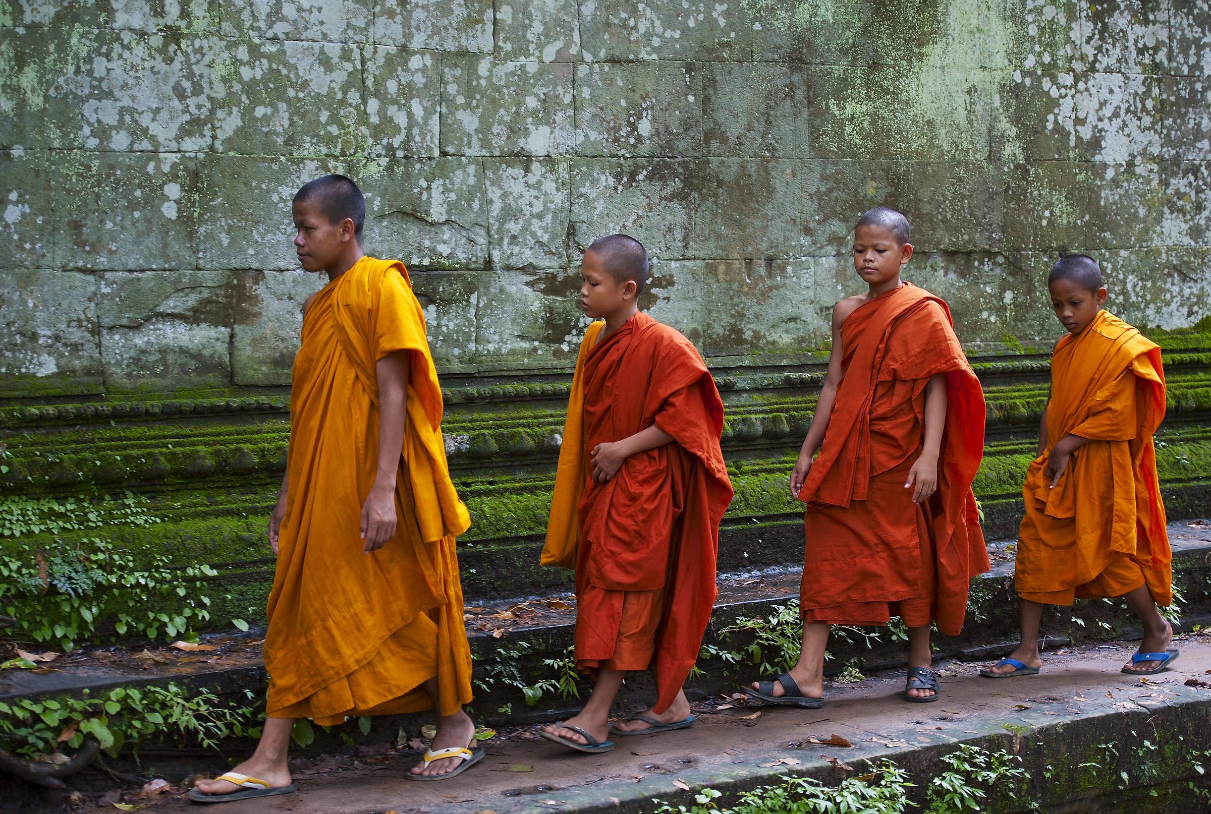 Young monks... Abbey Road in Cambodia