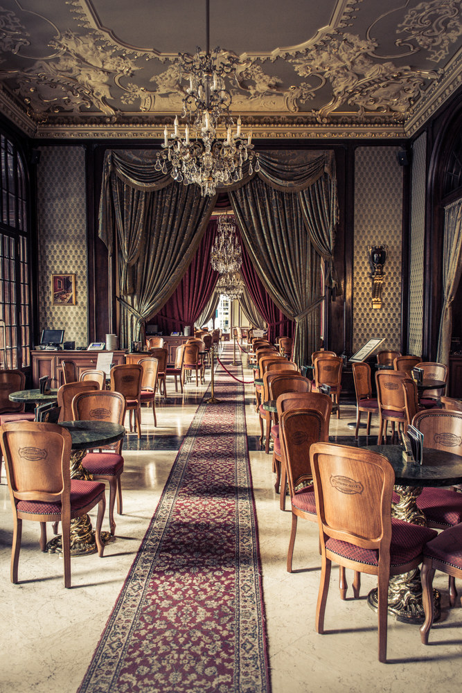 Budapest, ancient coffee confectionery