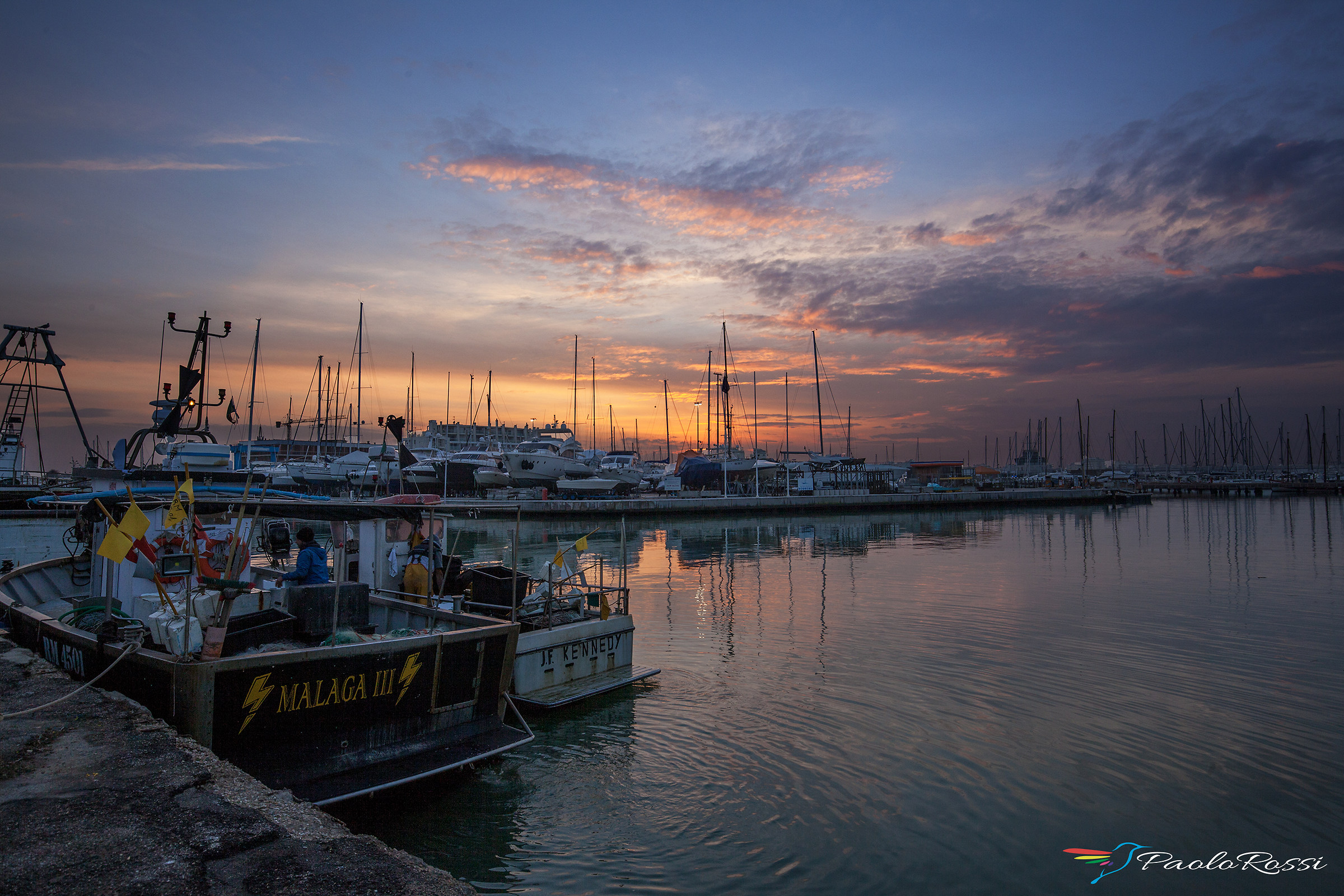 Arrival of fishermen